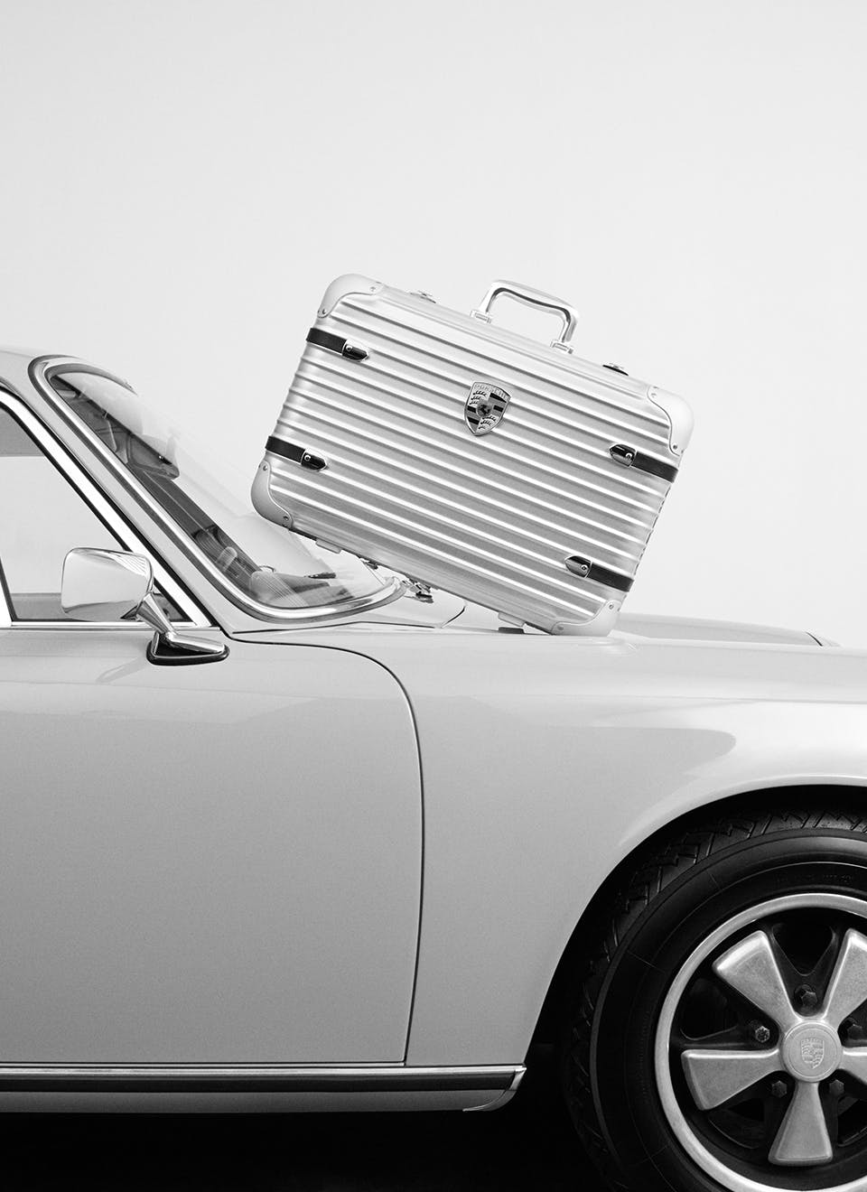 The 911-inspired suitcase, by RIMOWA x Porsche