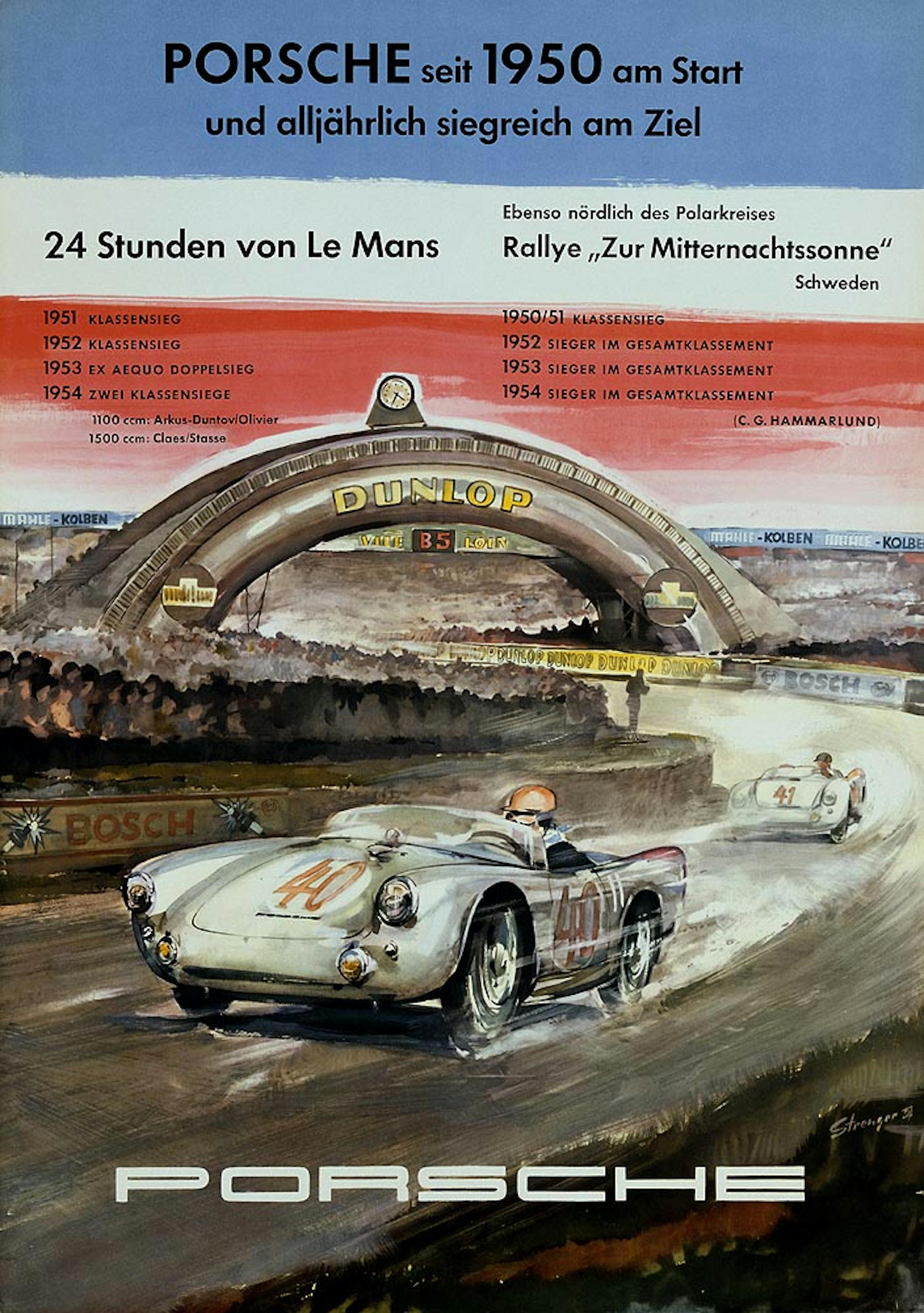 Victory endures: the iconic Porsche poster art of Le Mans.