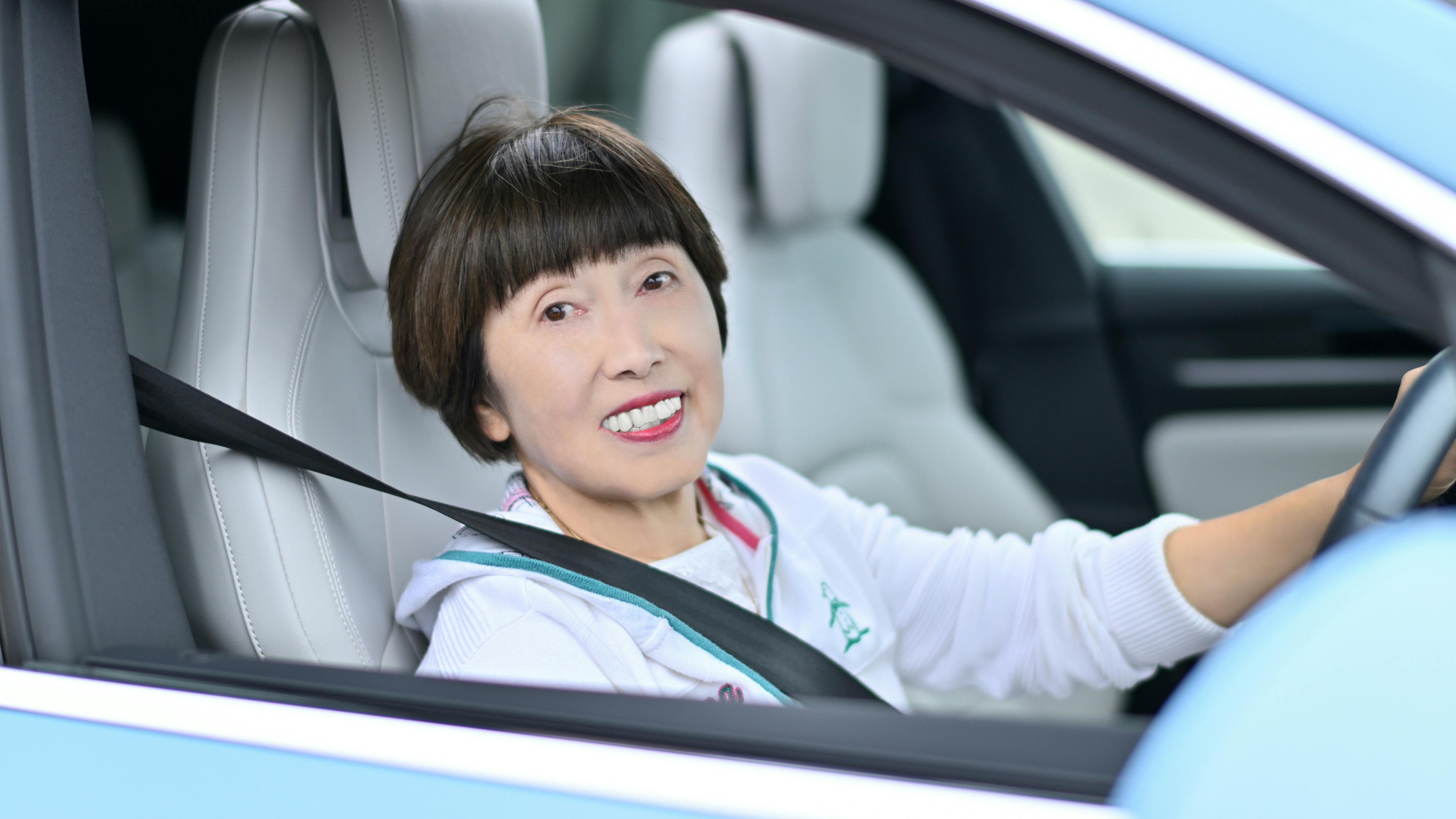 オーナーIさんが所有するマカンエレクトリックでの乗車の様子