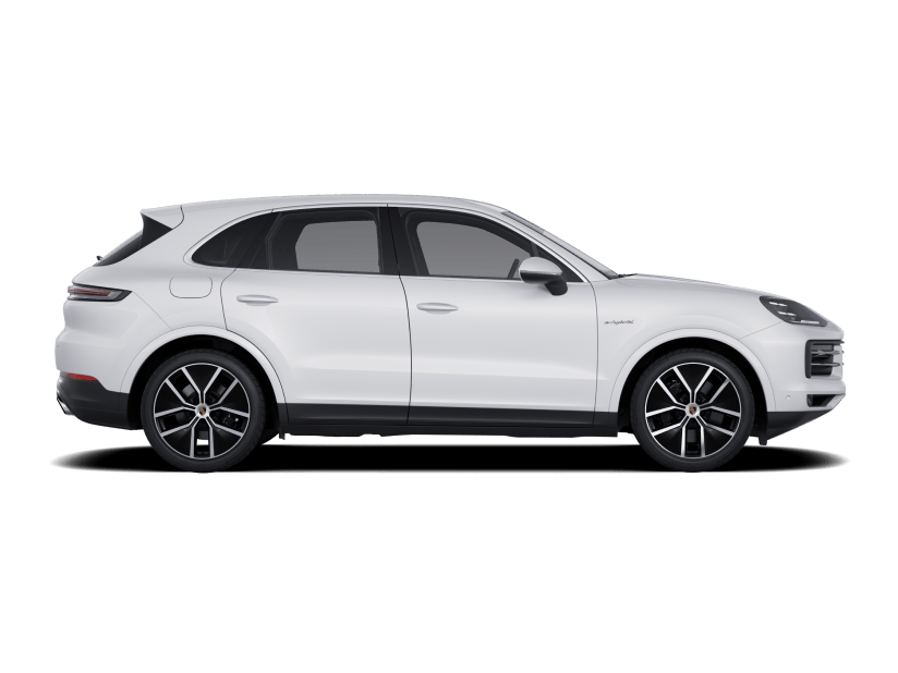 Side view/profile of Porsche Cayenne E-Hybrid.