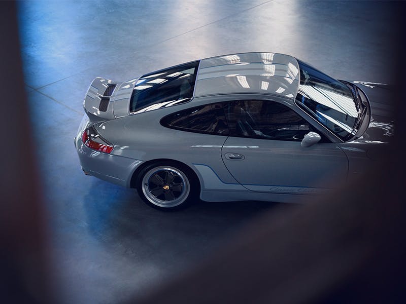 Detail from above: Porsche 911 Sport Classic