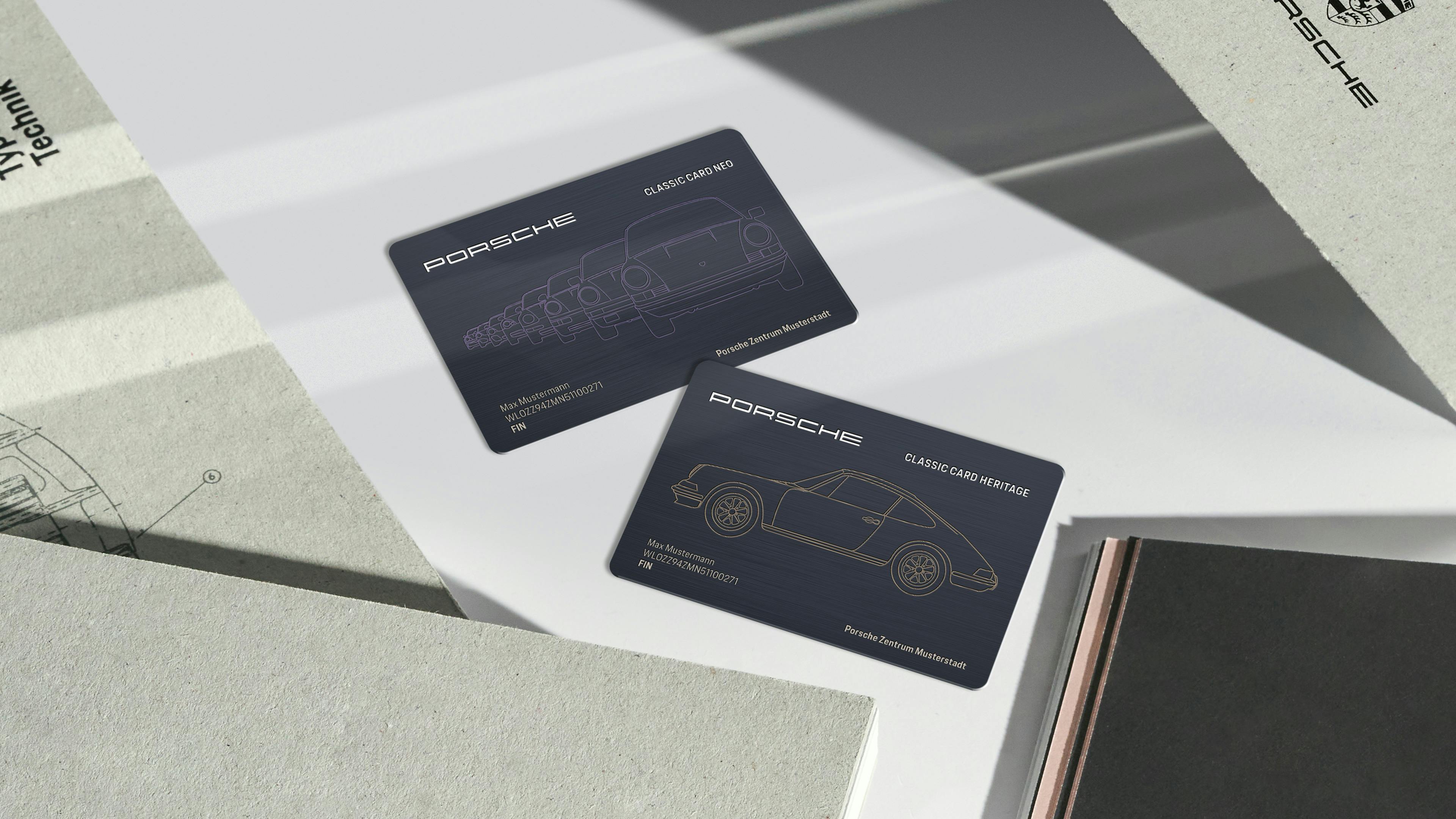 Foto von der Porsche Classic Card.