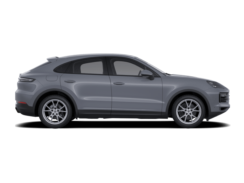 Side view/profile of Porsche Cayenne E-Hybrid Coupe.