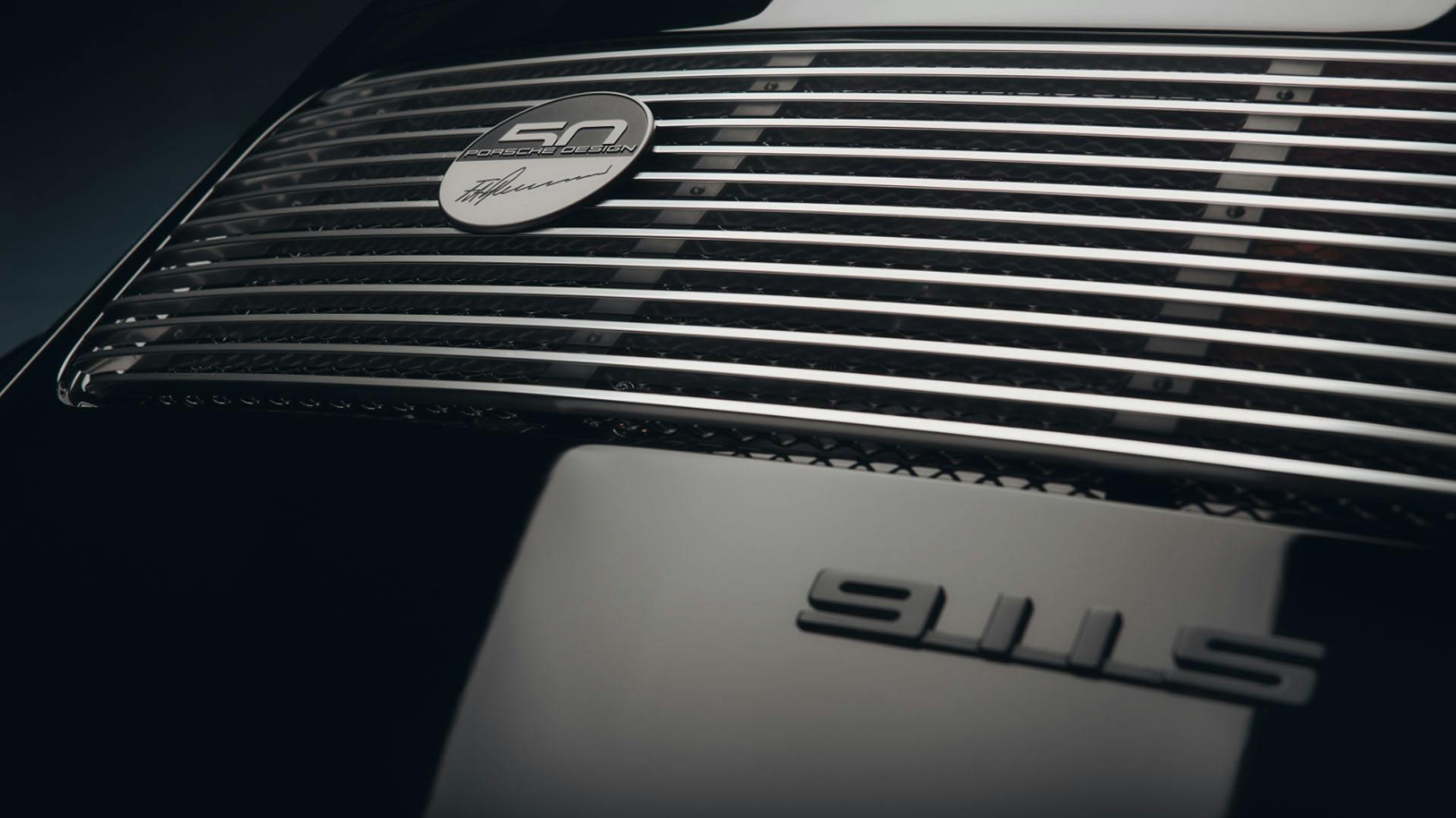Three detail shots of the Porsche 911 Targa from Project Black.