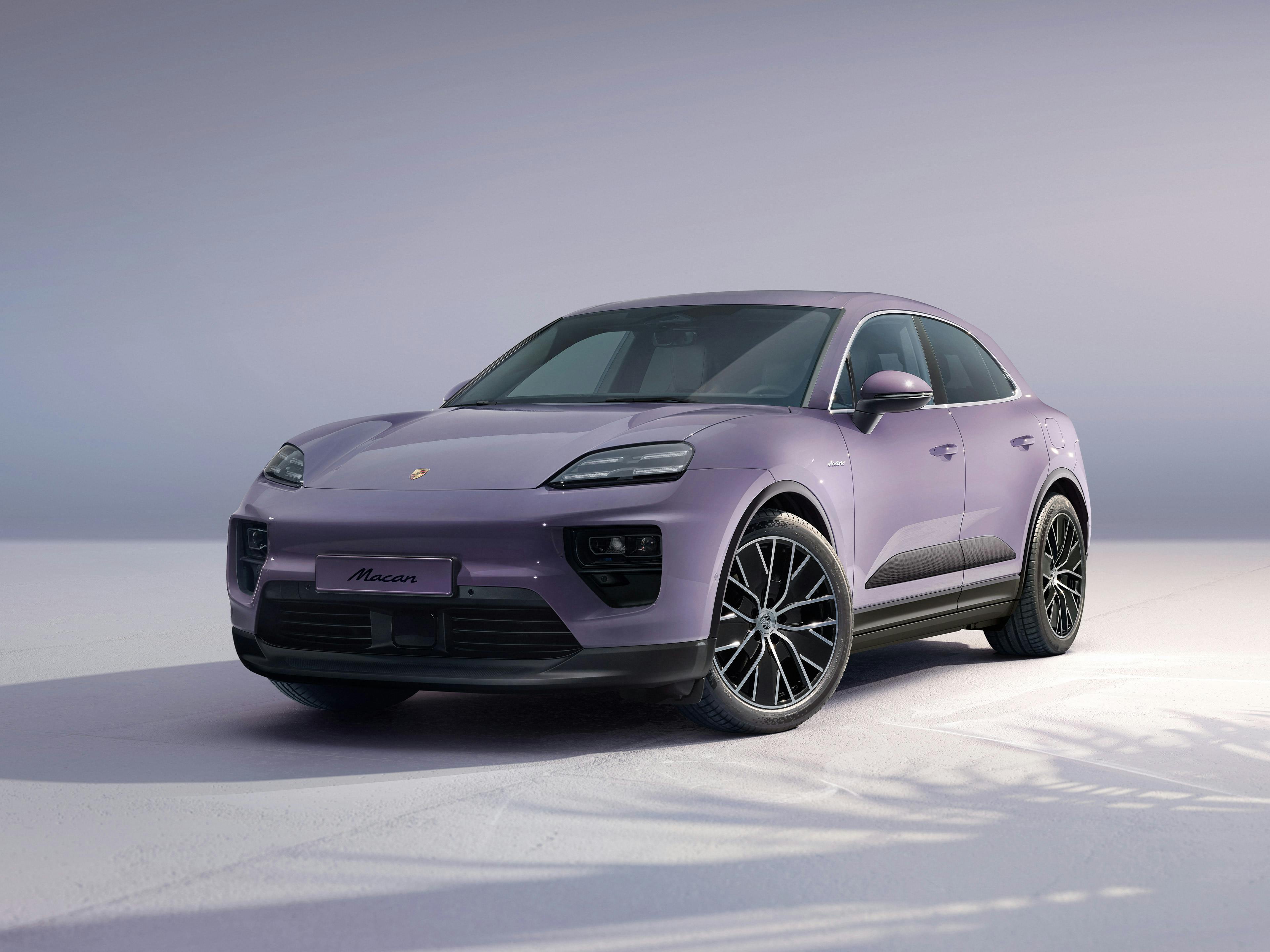 Provence Porsche Macan parked in a white studio.