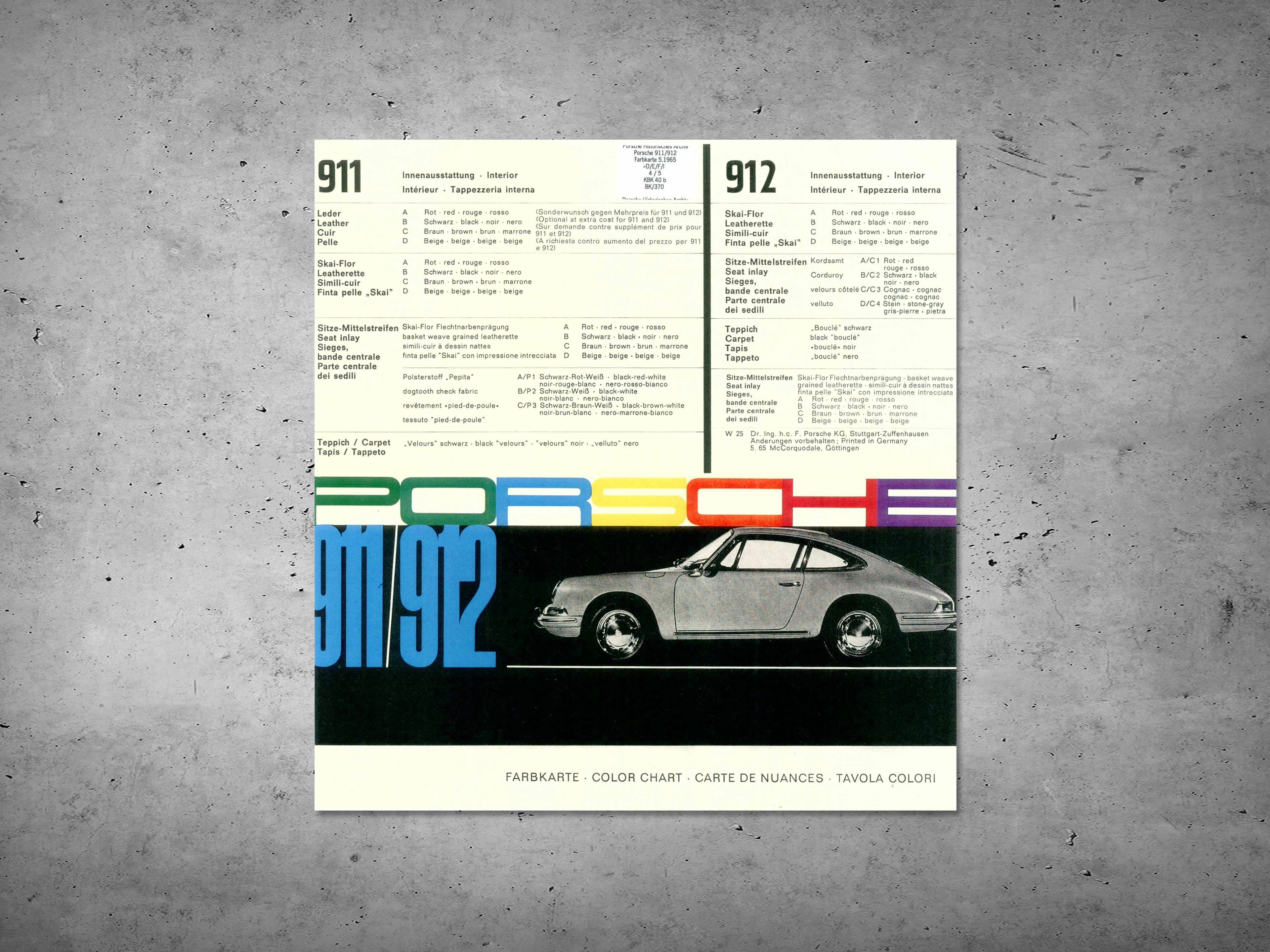 911 F model MY 1965-1966