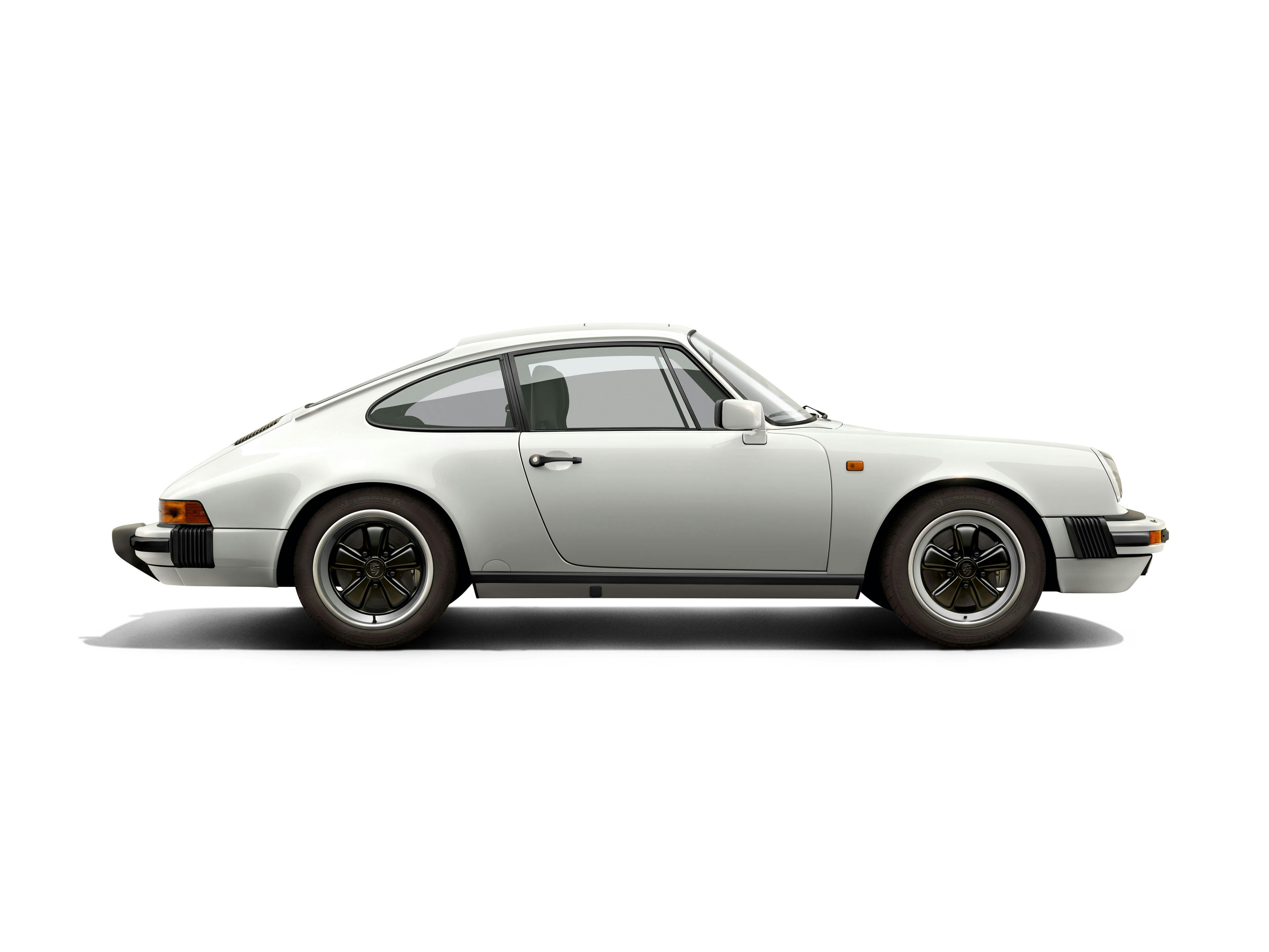 Porsche 911 G-Modell, weiß.