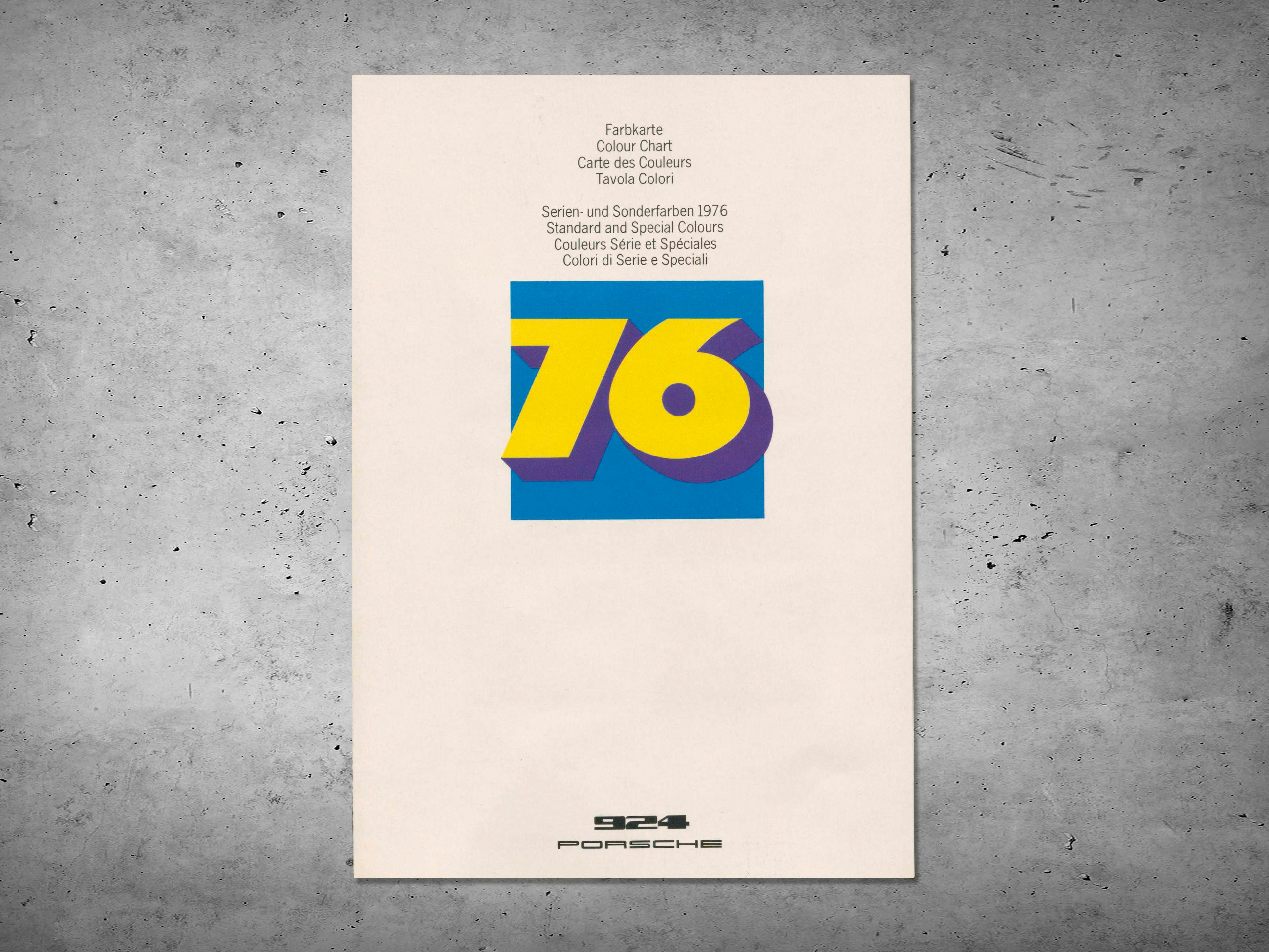 924 Colour information MY 1976