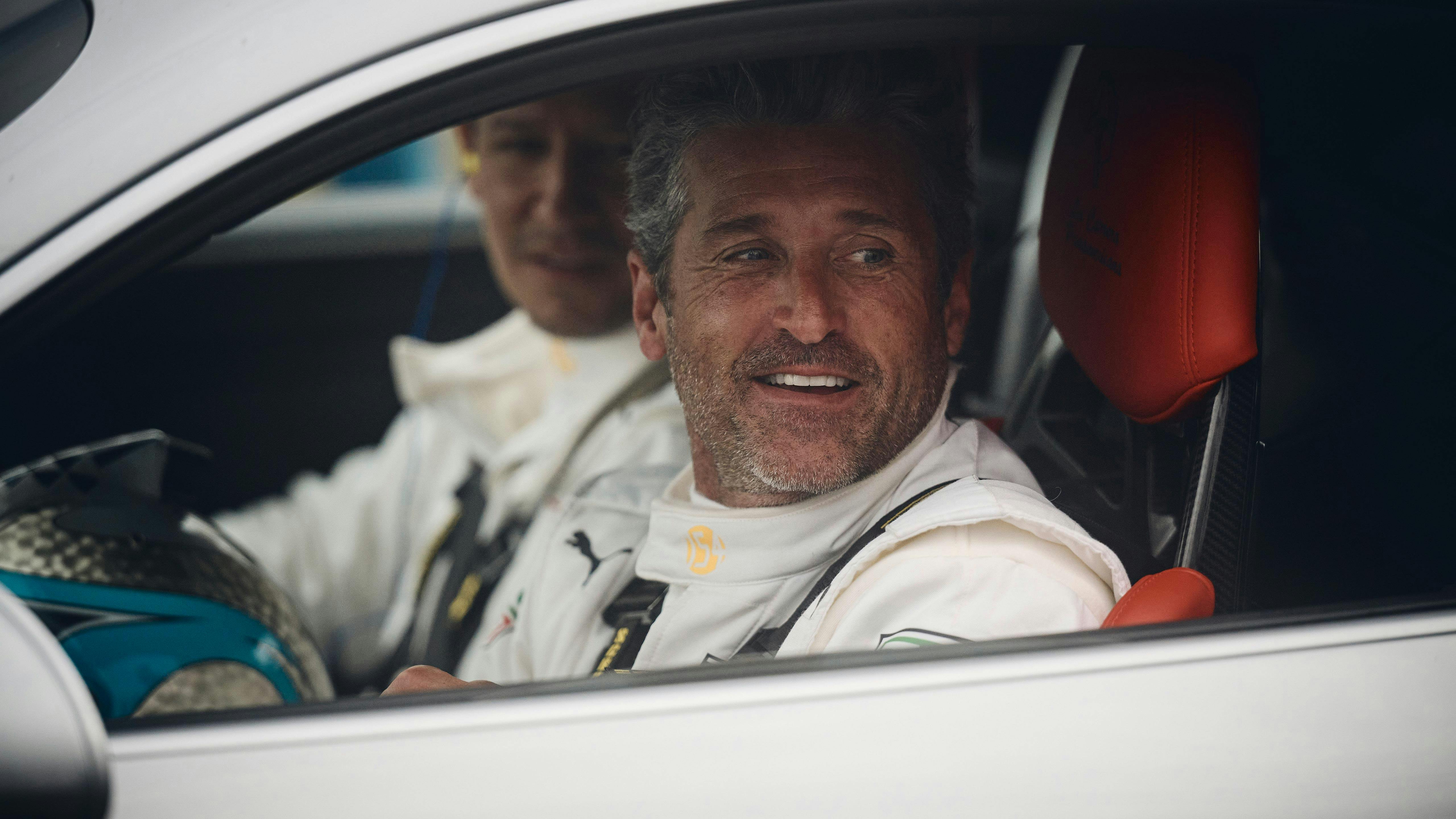 Our special guest, Patrick Dempsey, in La Carrera Panamericana.