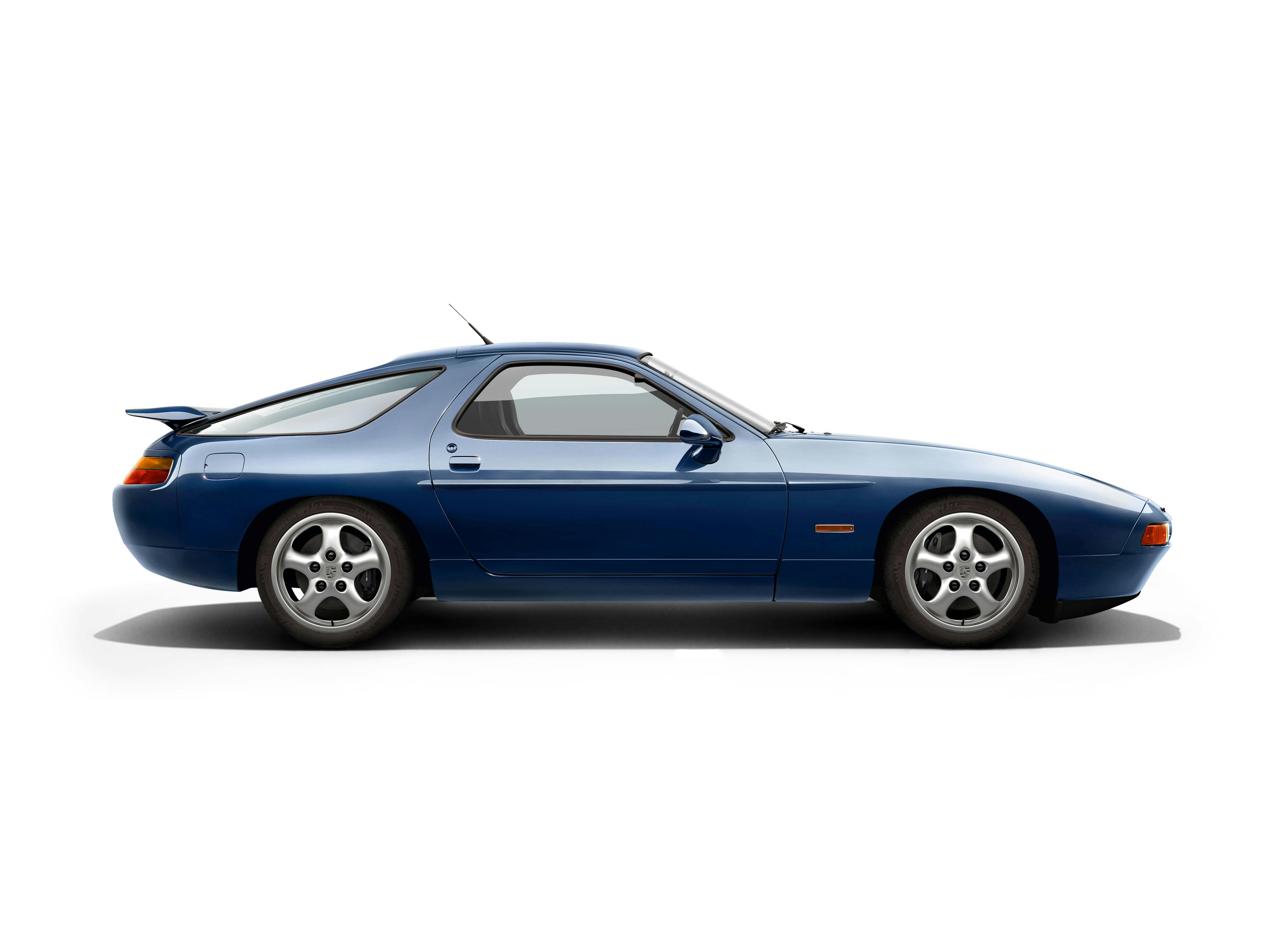 Porsche 928, dunkelblau.