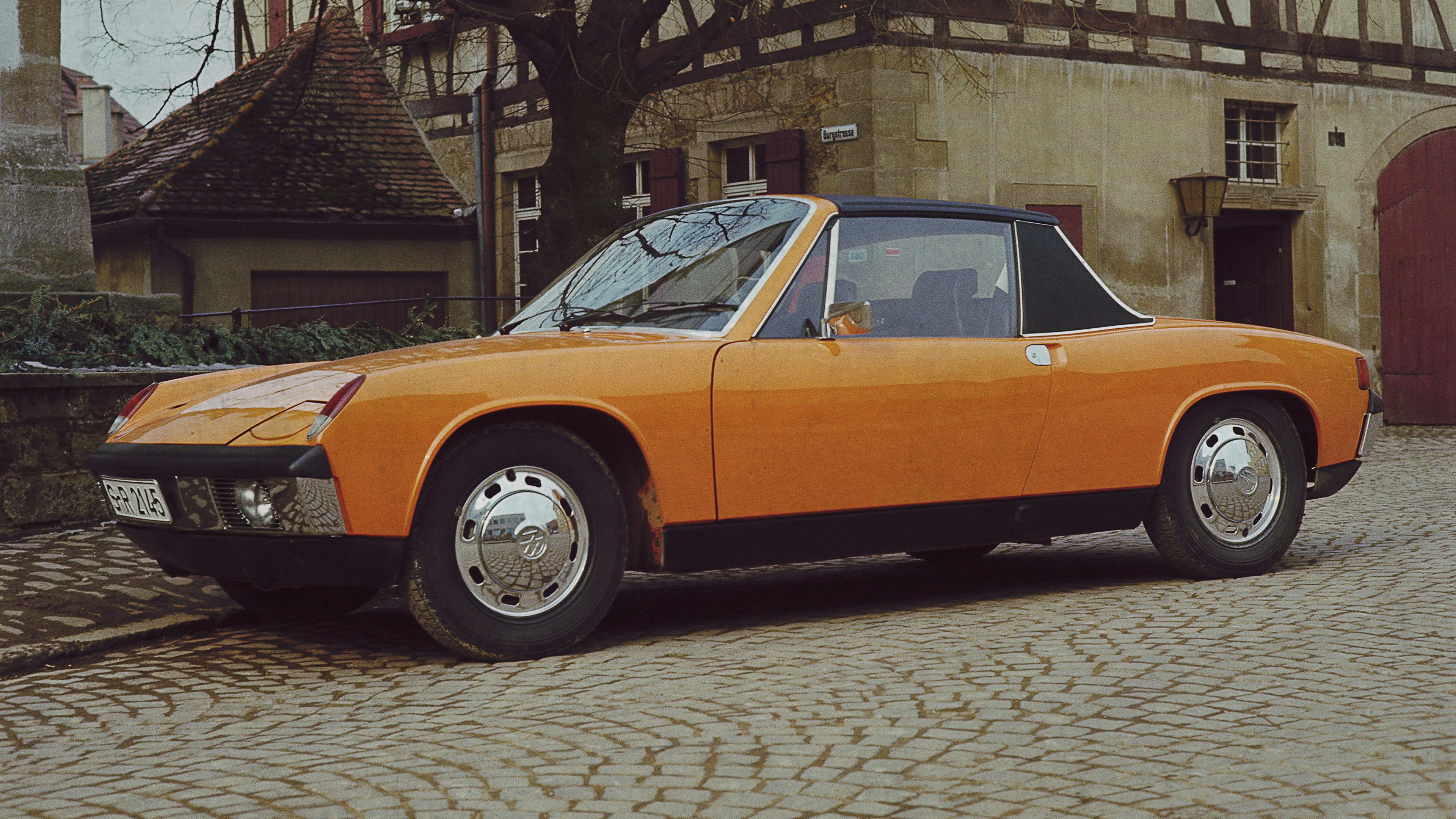 Yellow Porsche 914
