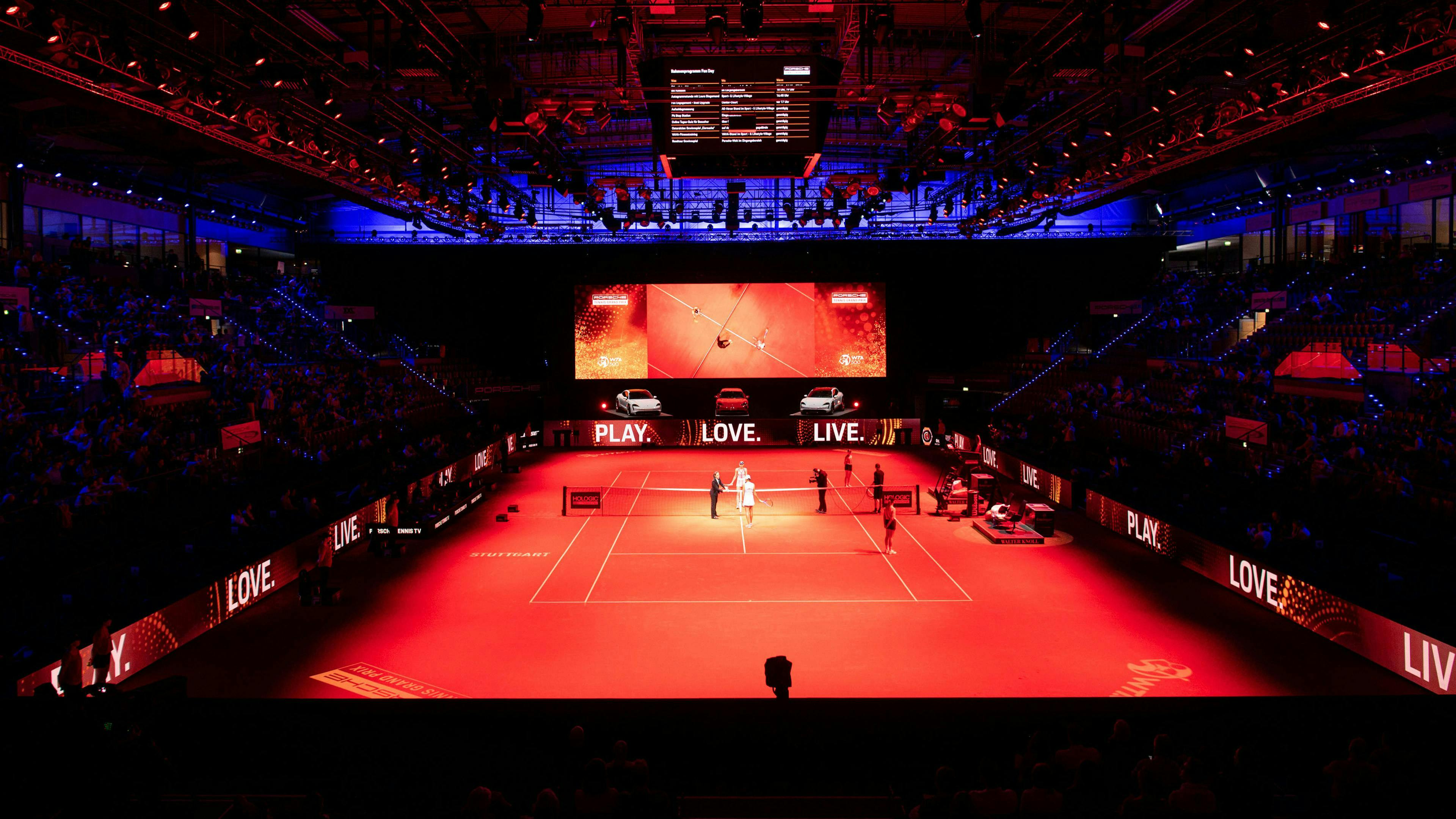 Porsche Tennis Grand Prix in der Porsche Arena.