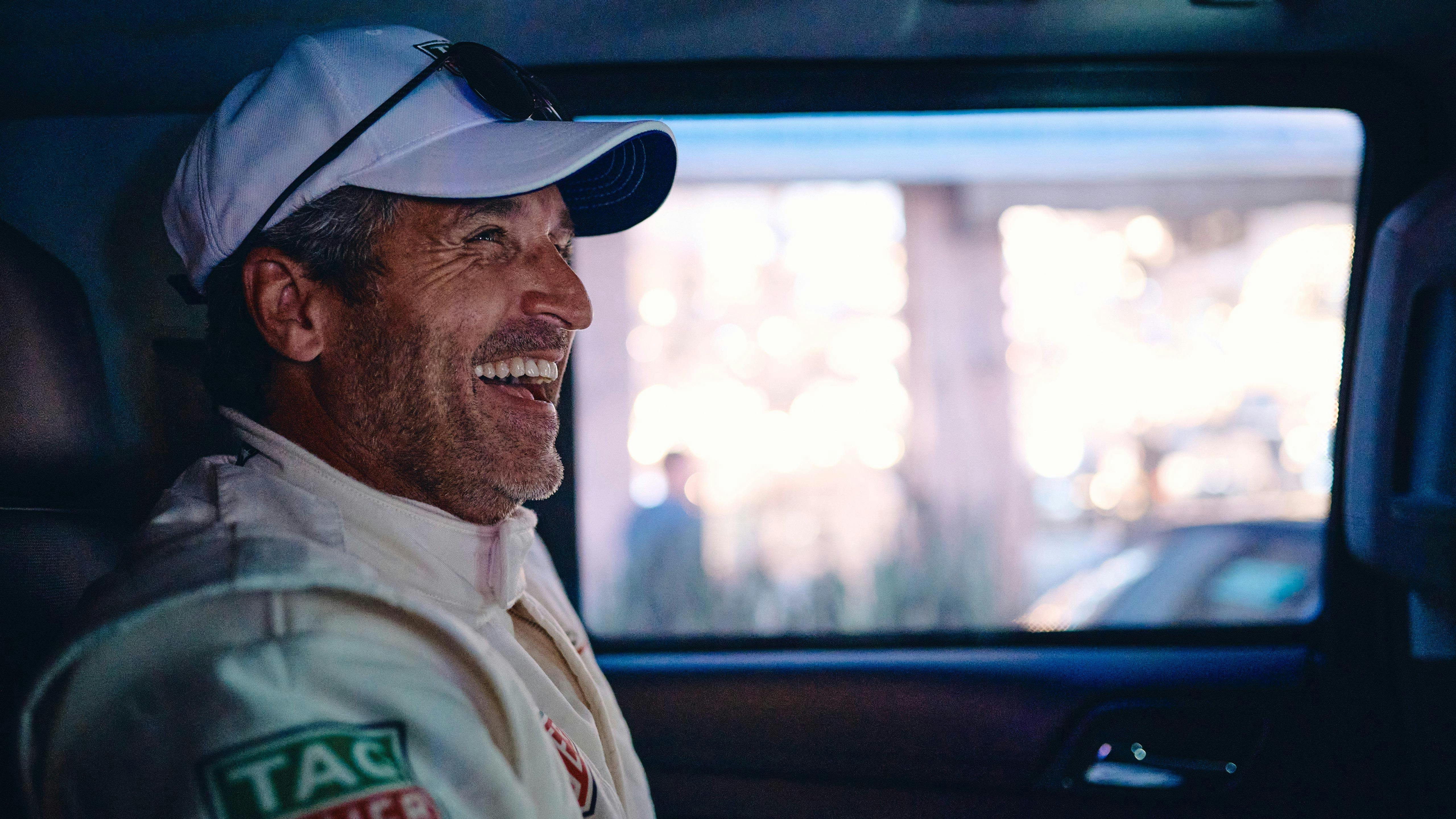 Our special guest, Patrick Dempsey, in La Carrera Panamericana.