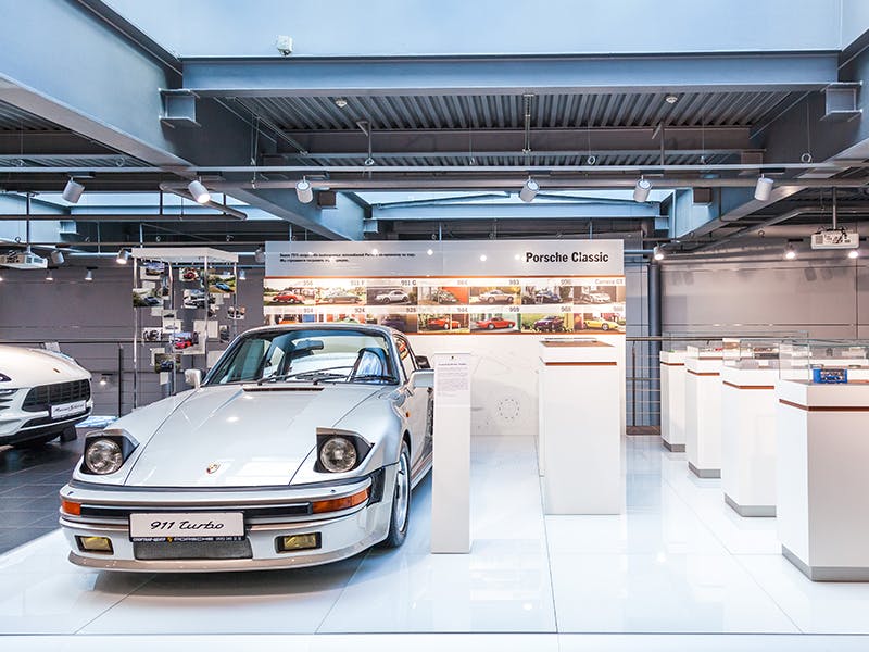 Classic Corner at the Porsche Centre