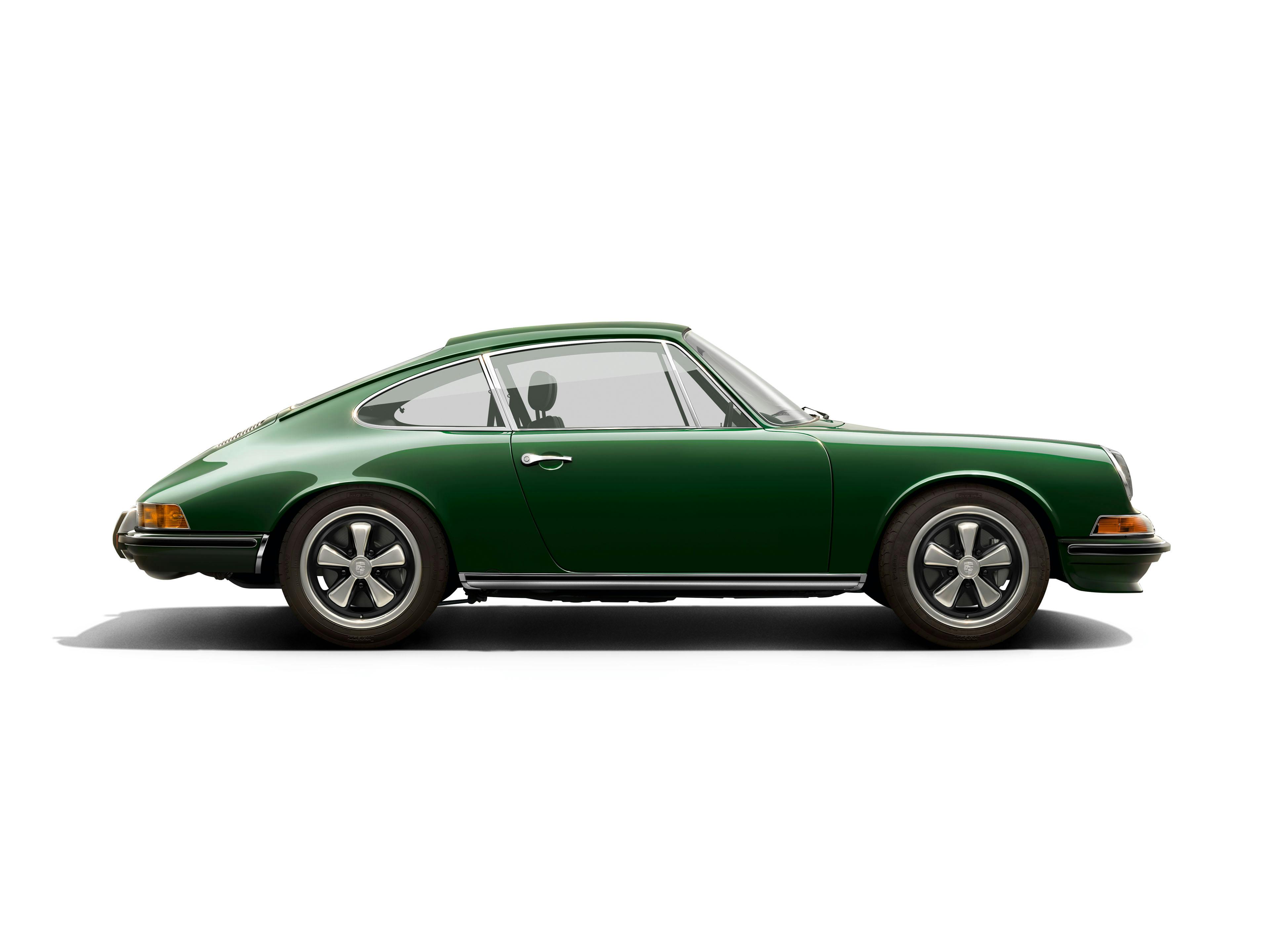 Porsche 911 F-Modell, tannengrün.