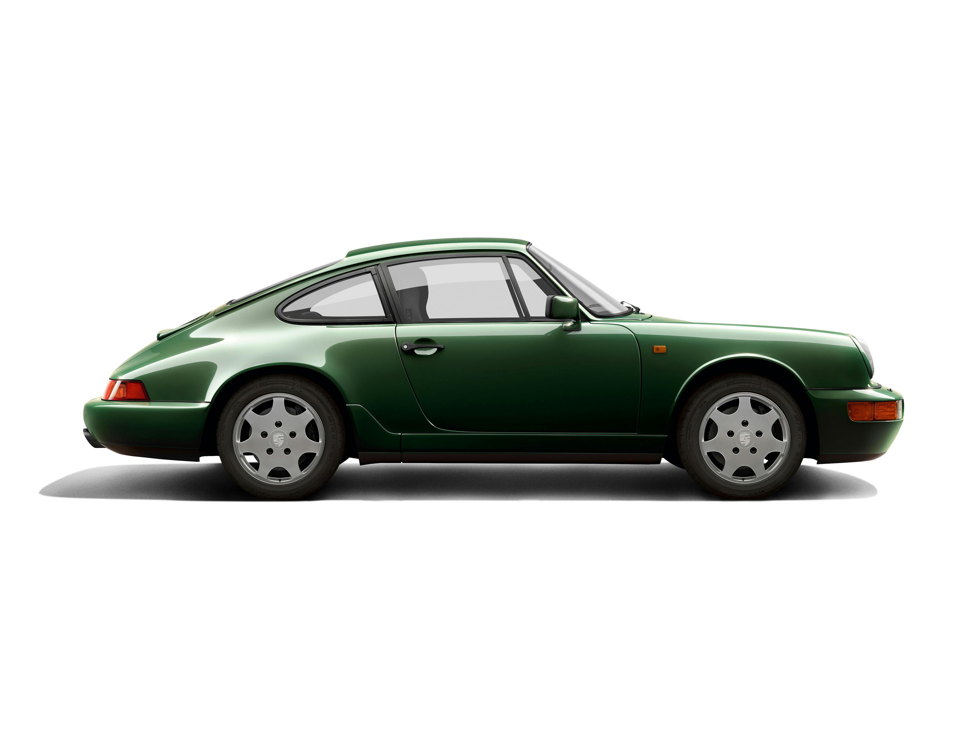 Porsche 911 (Typ 964), dunkelgrün.