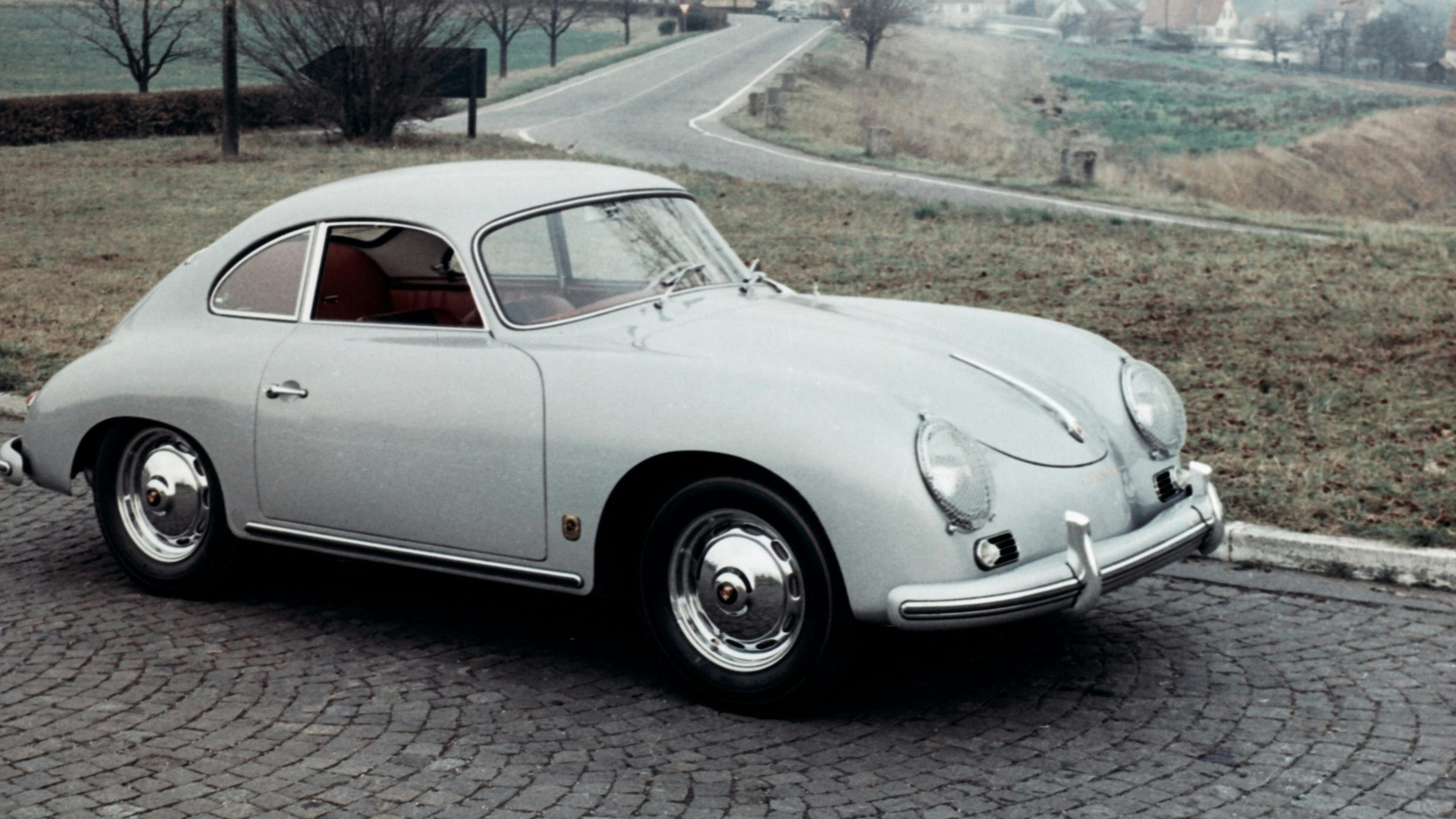 White Porsche 356 A 1300 Super
