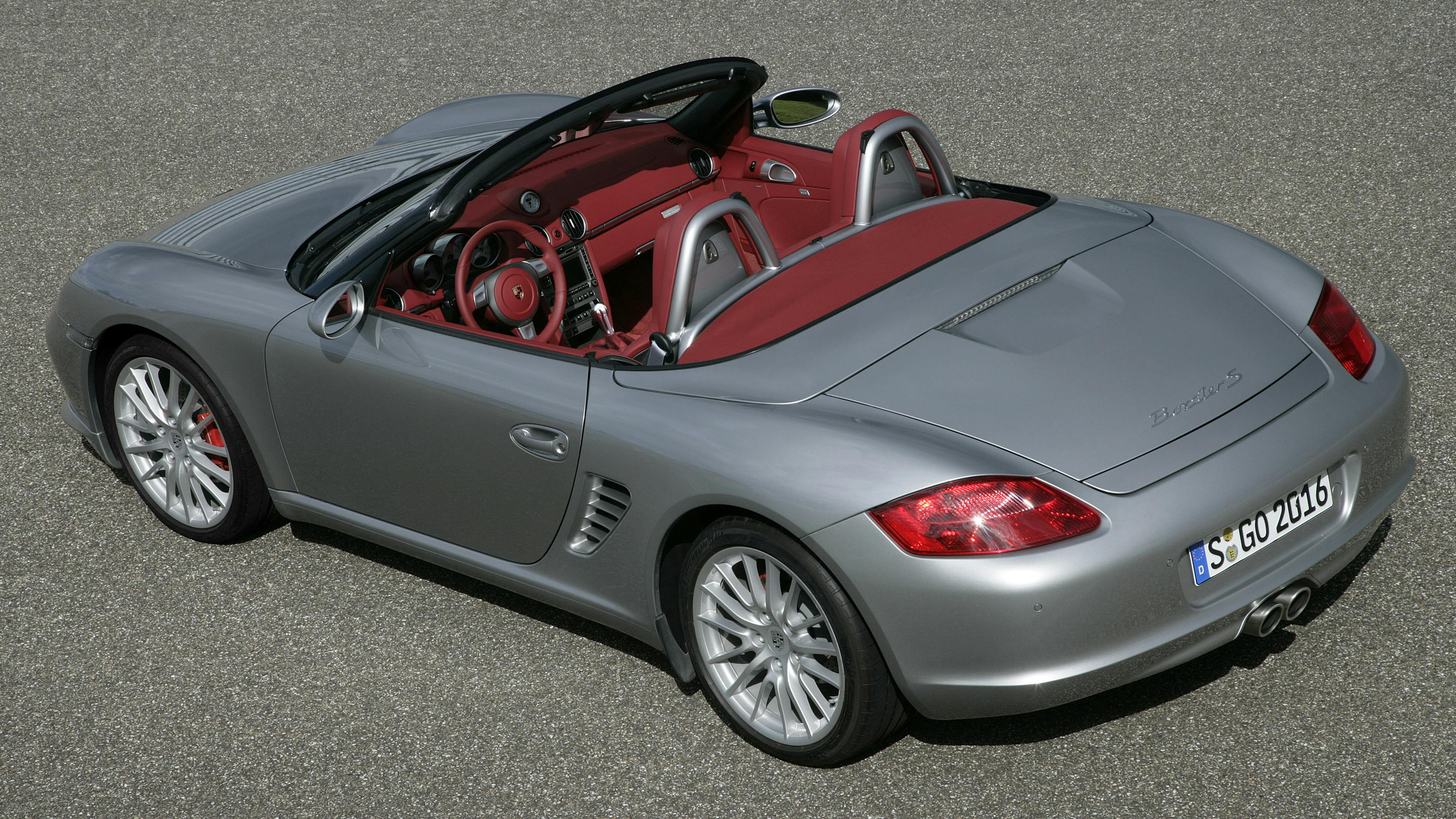 Outdoor marketing motif of the Boxster S "RS 60 Spyder" in grey.