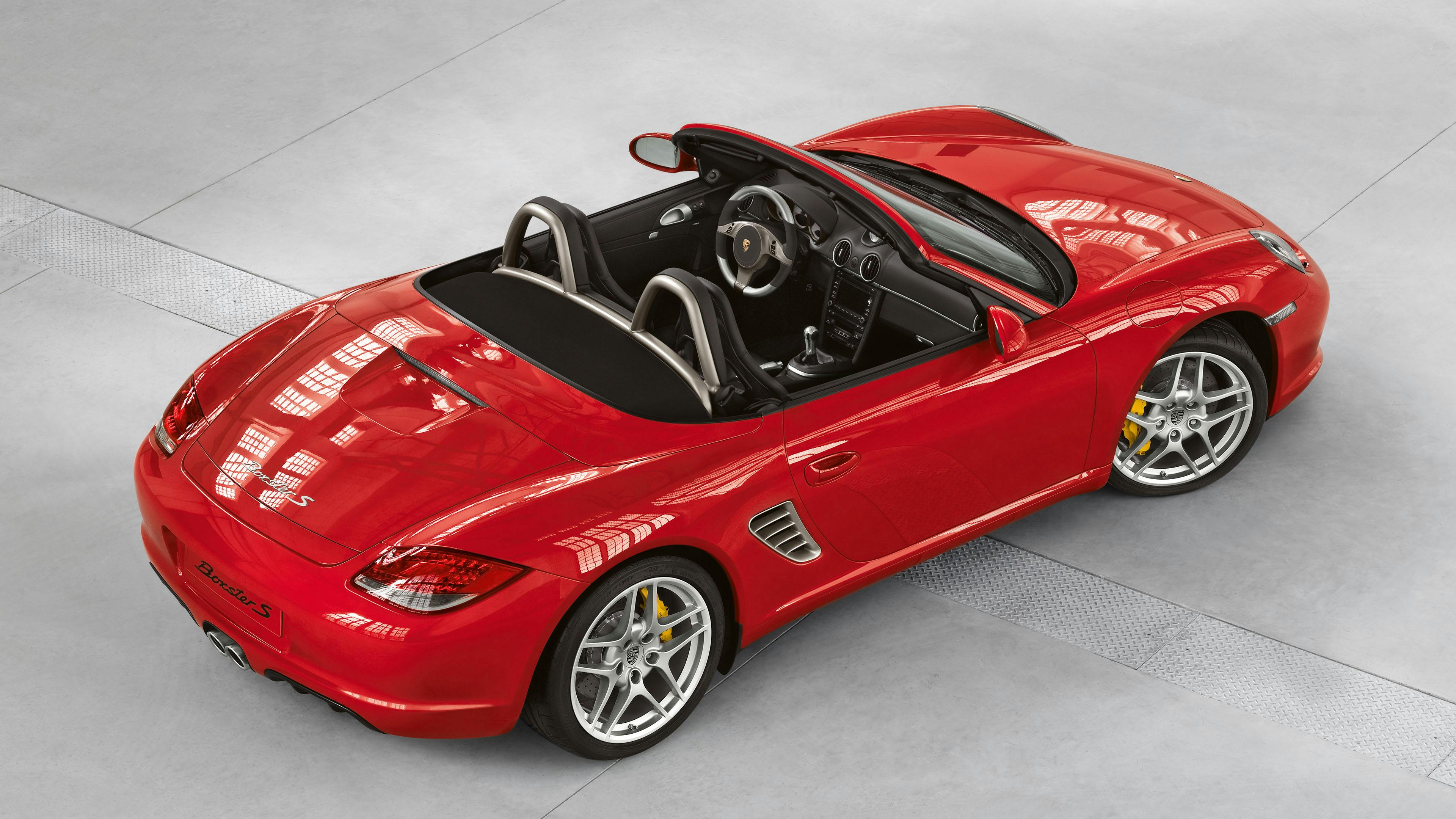 Red Boxster S type 987 exterior shot.