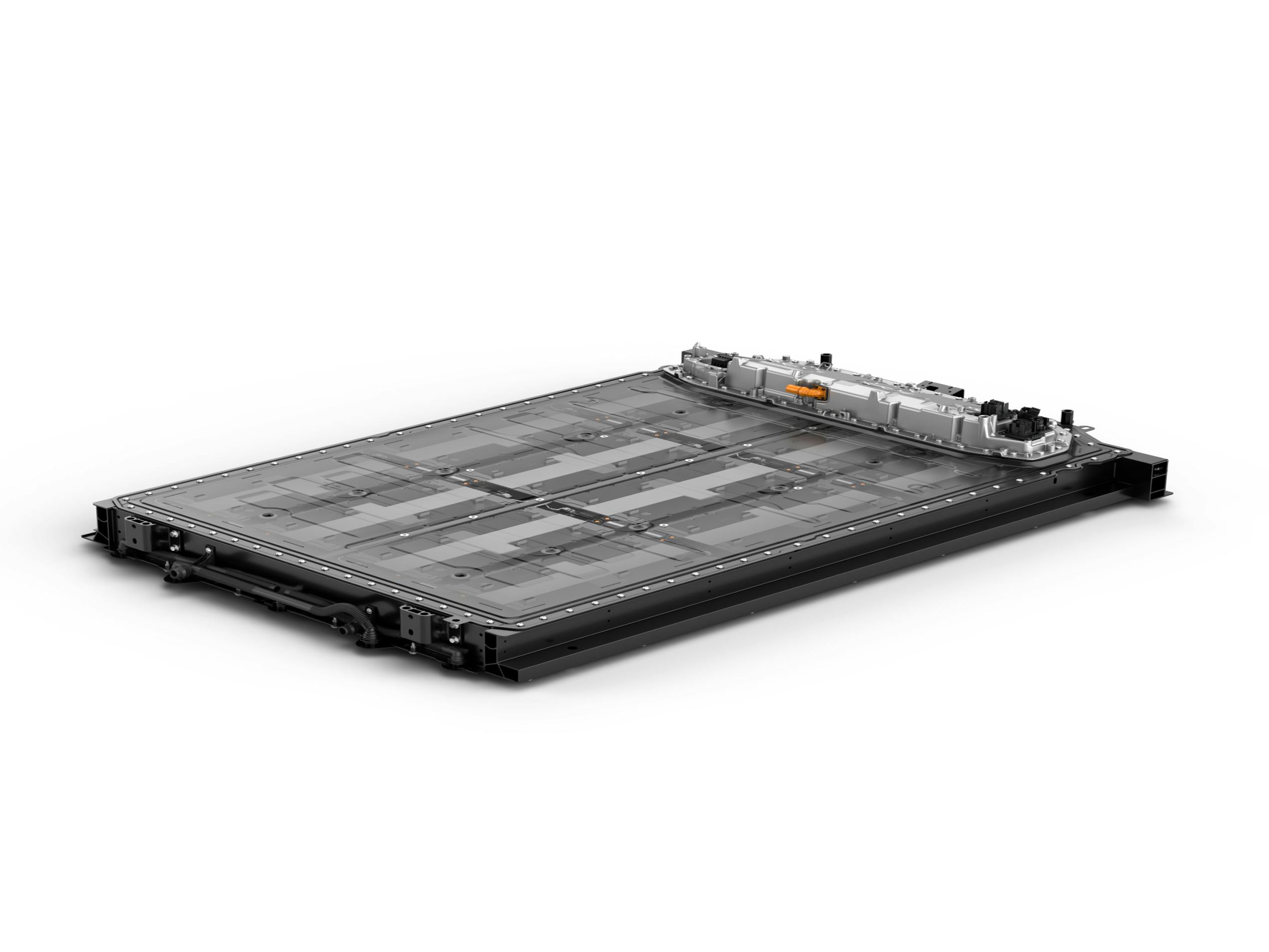 View of a Porsche battery module.