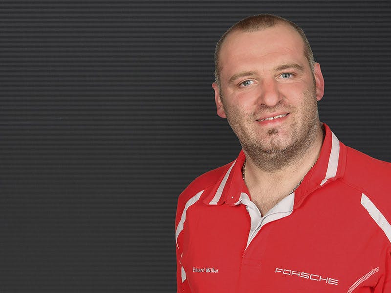 Portrait of the factory restoration employee Eduard Müller