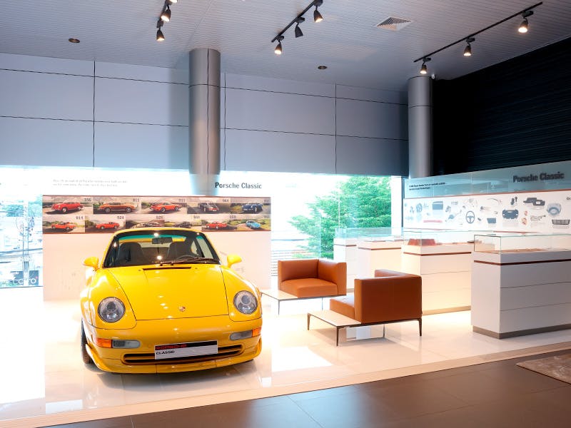 Classic Corner at the Porsche Centre Bangkok