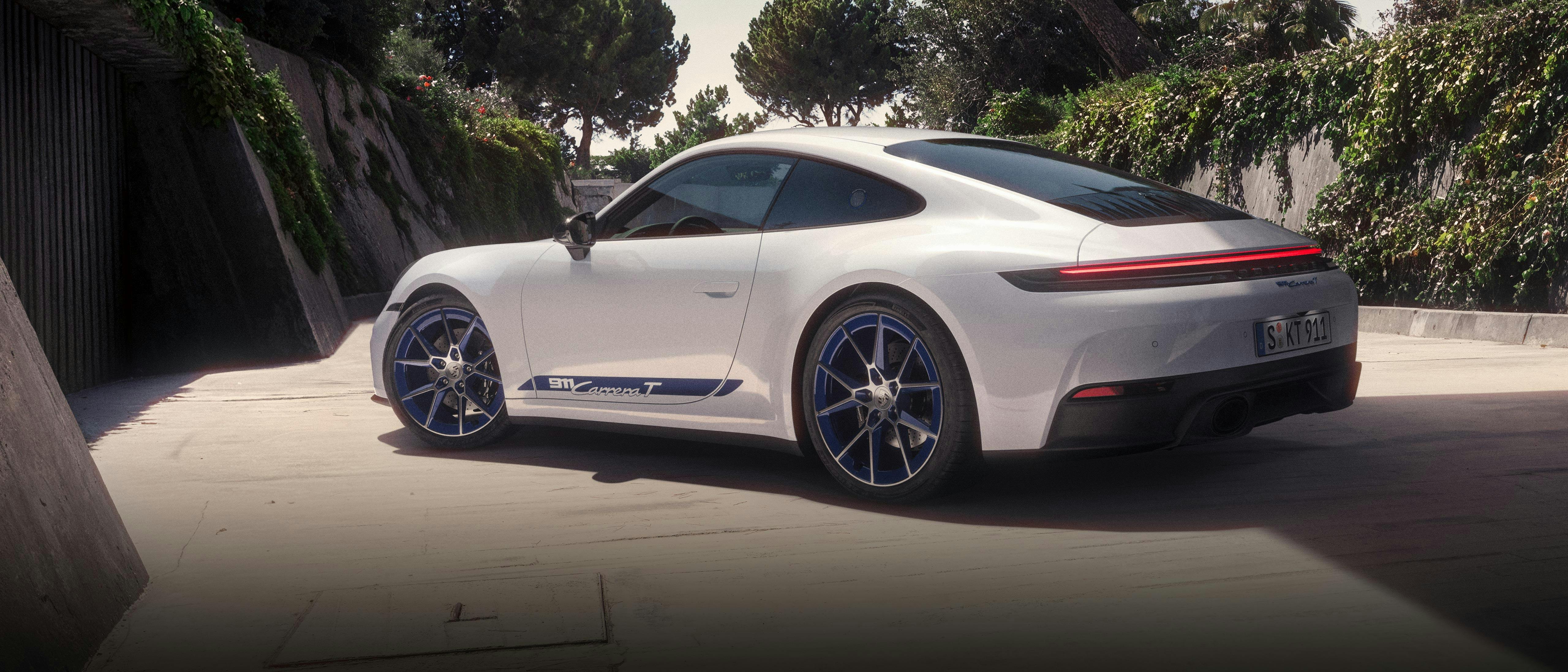 Vehículo Porsche 911 Carrera T en color Blanco.