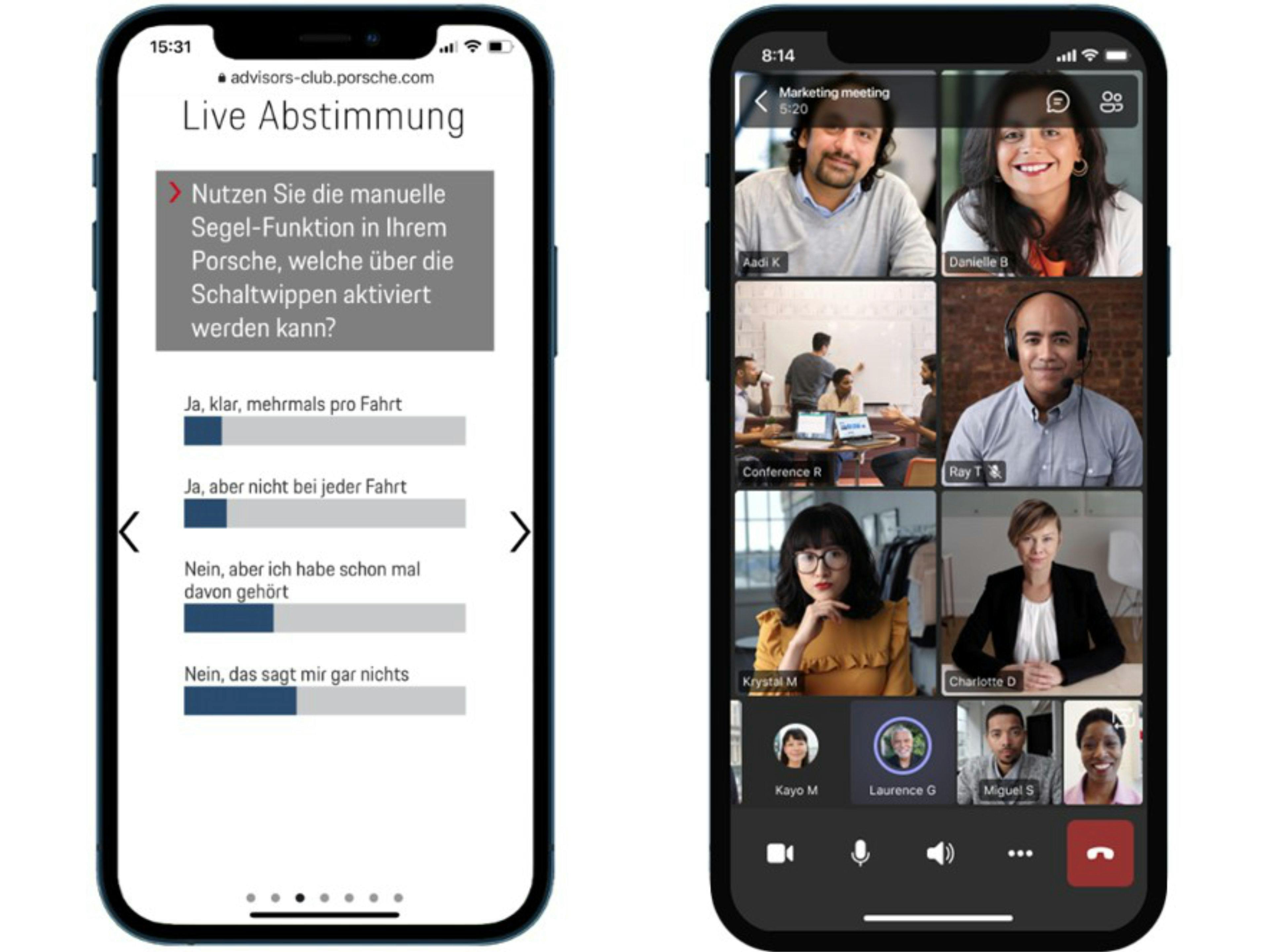 Advisors Club auf einem Smartphone