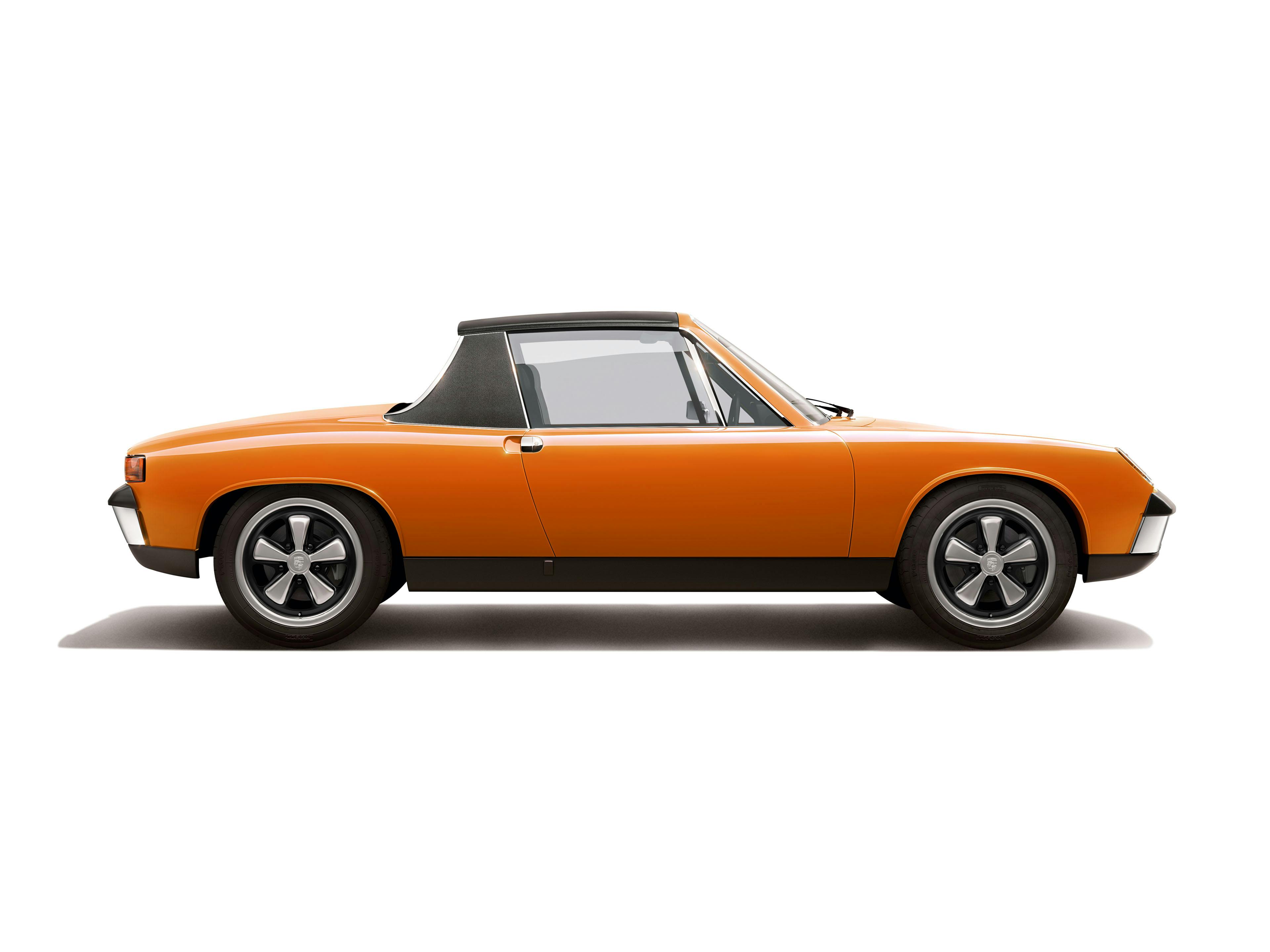Porsche 914, orange.