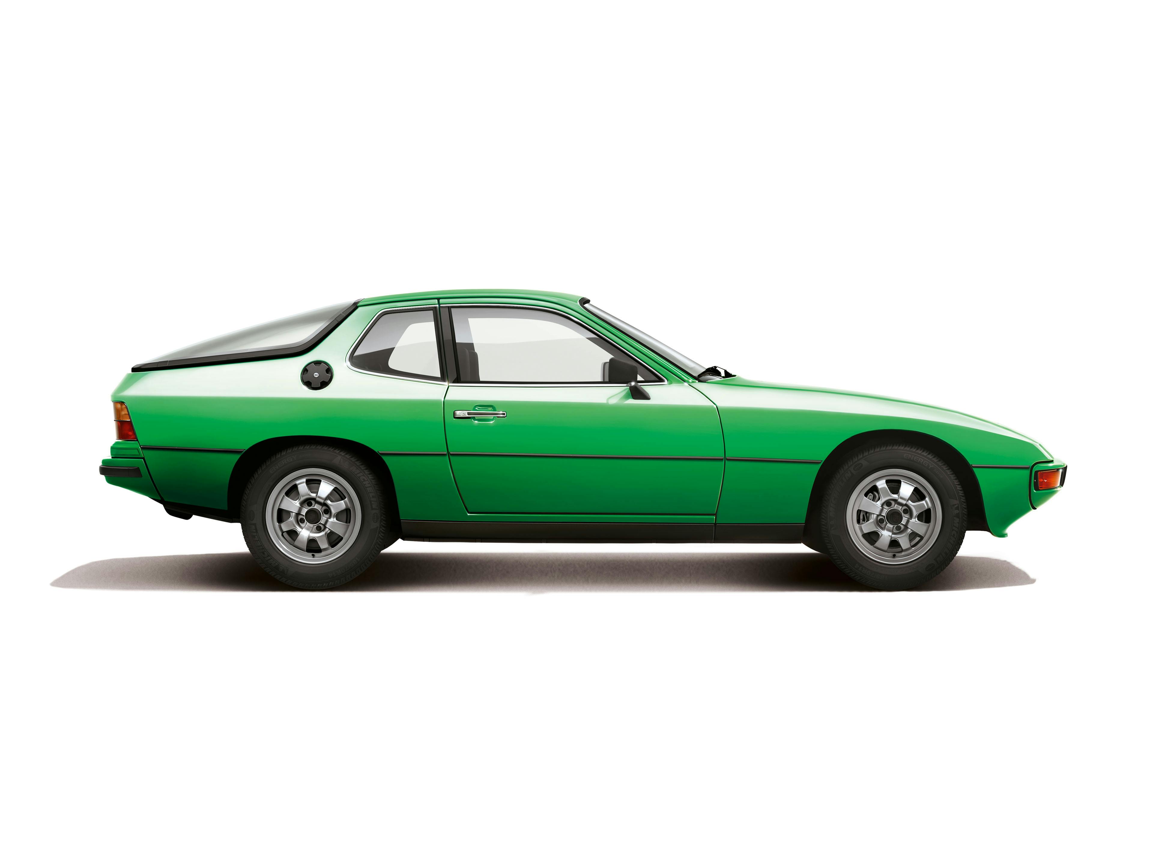 Porsche 924, grün.