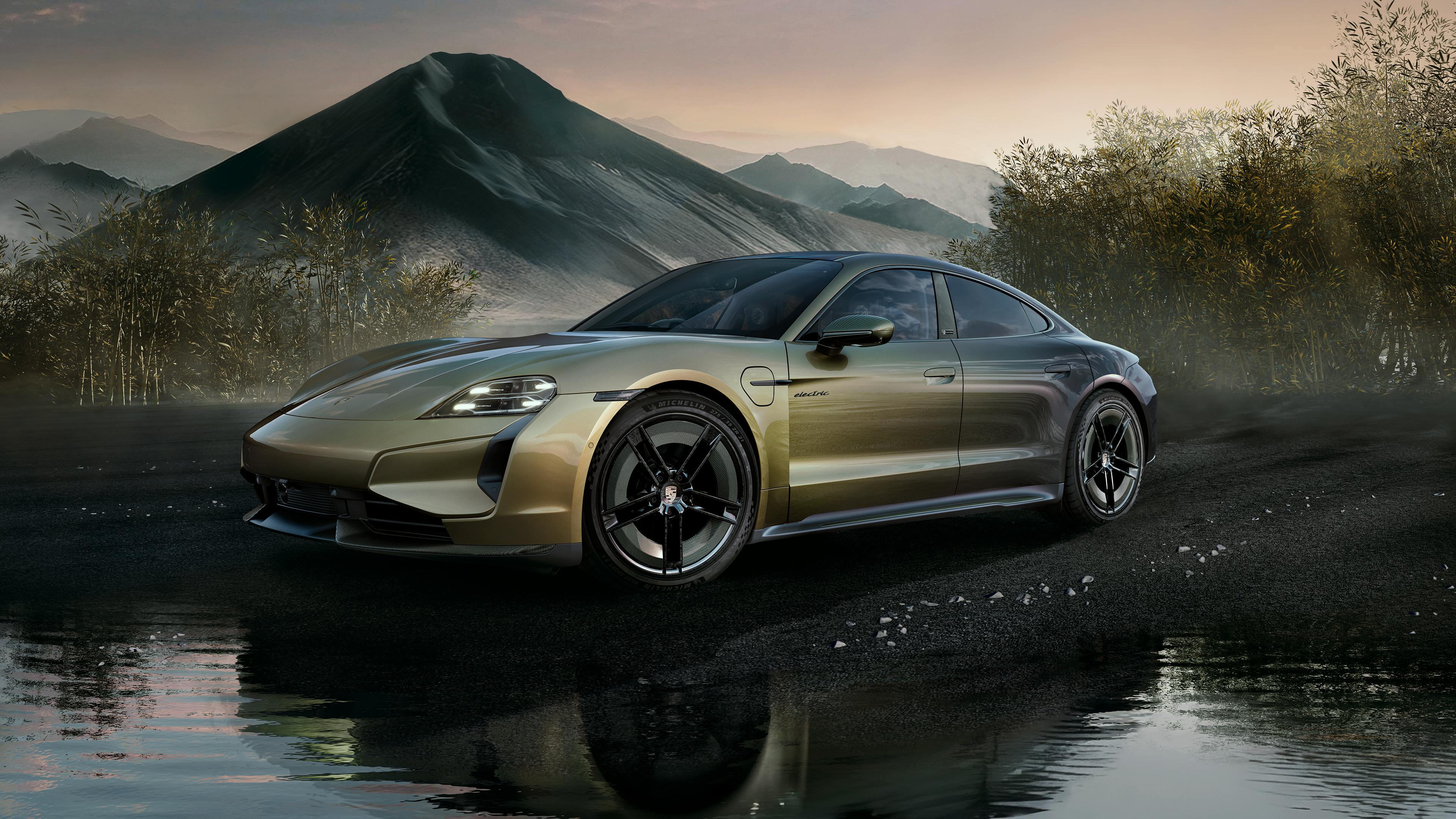 The Taycan Turbo S Celestial Jade