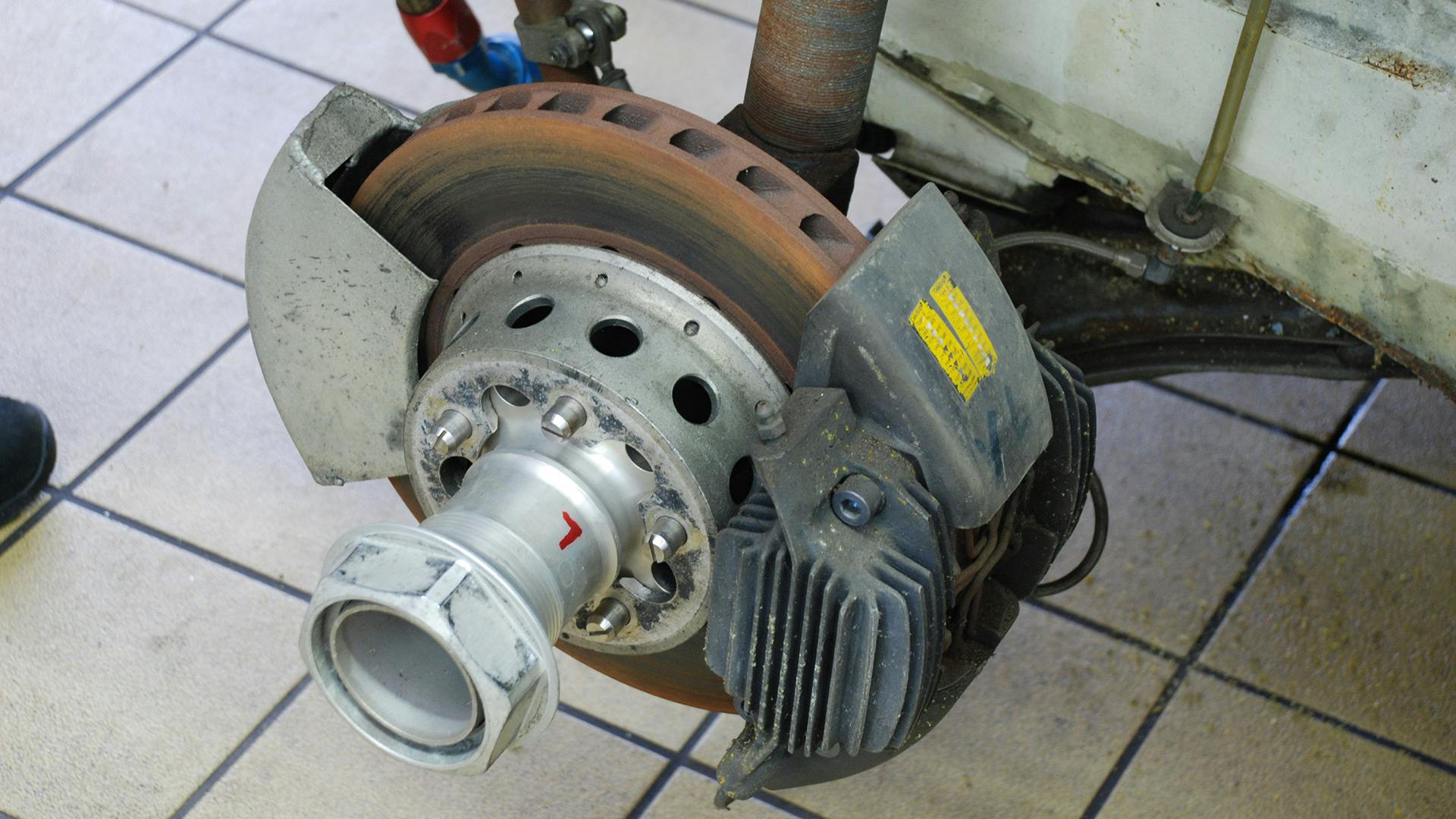Dismantled break of the  Porsche 924 GTP.