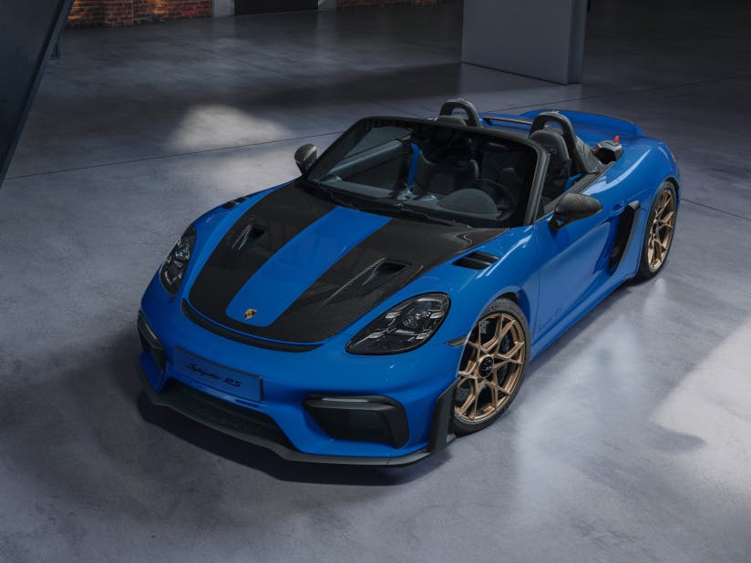 Porsche Exclusive Manufaktur 718 Spyder RS. Front view of the front.