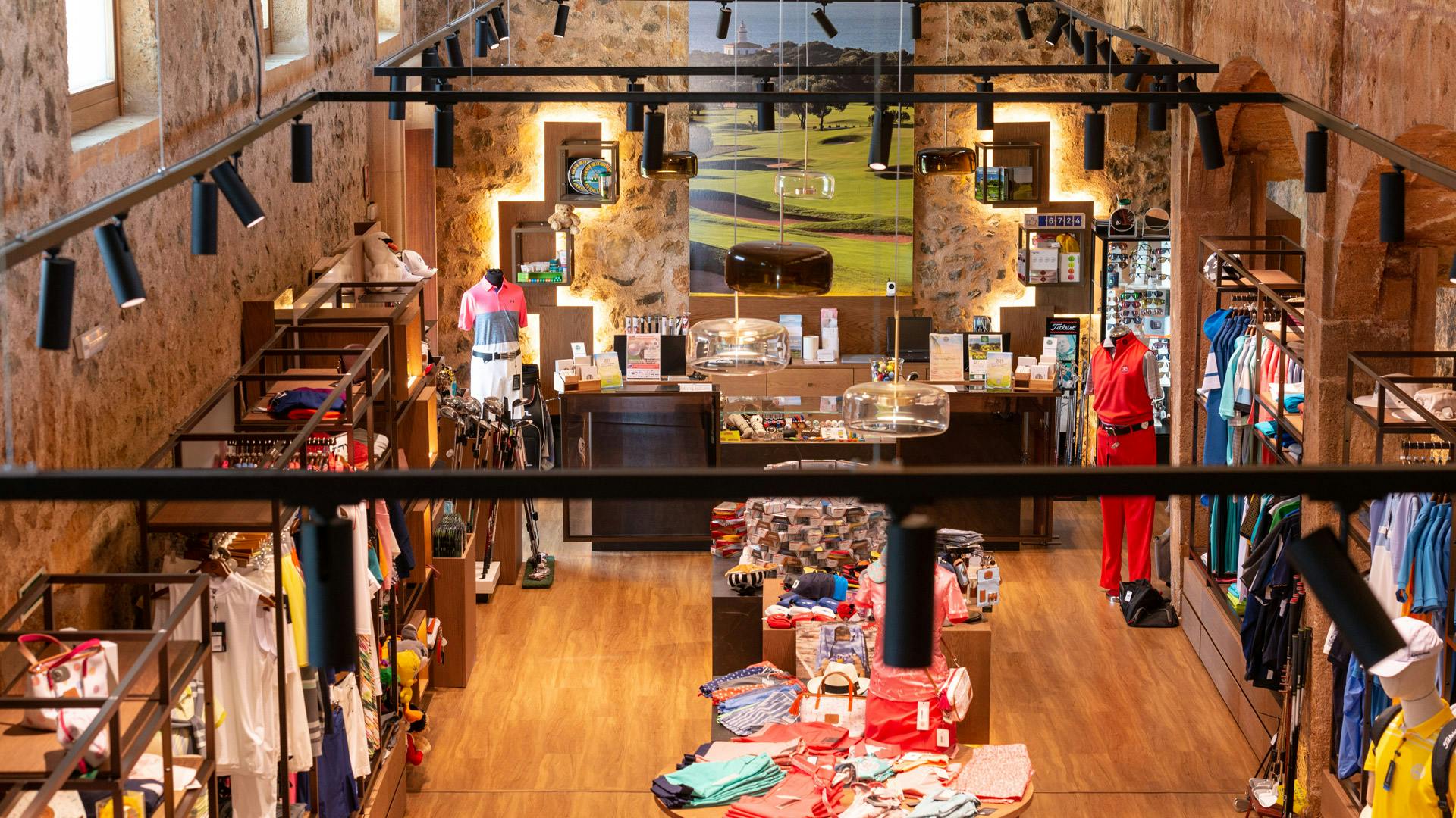 Aussicht in das Pro Shop des Club de Golf Alcanda
