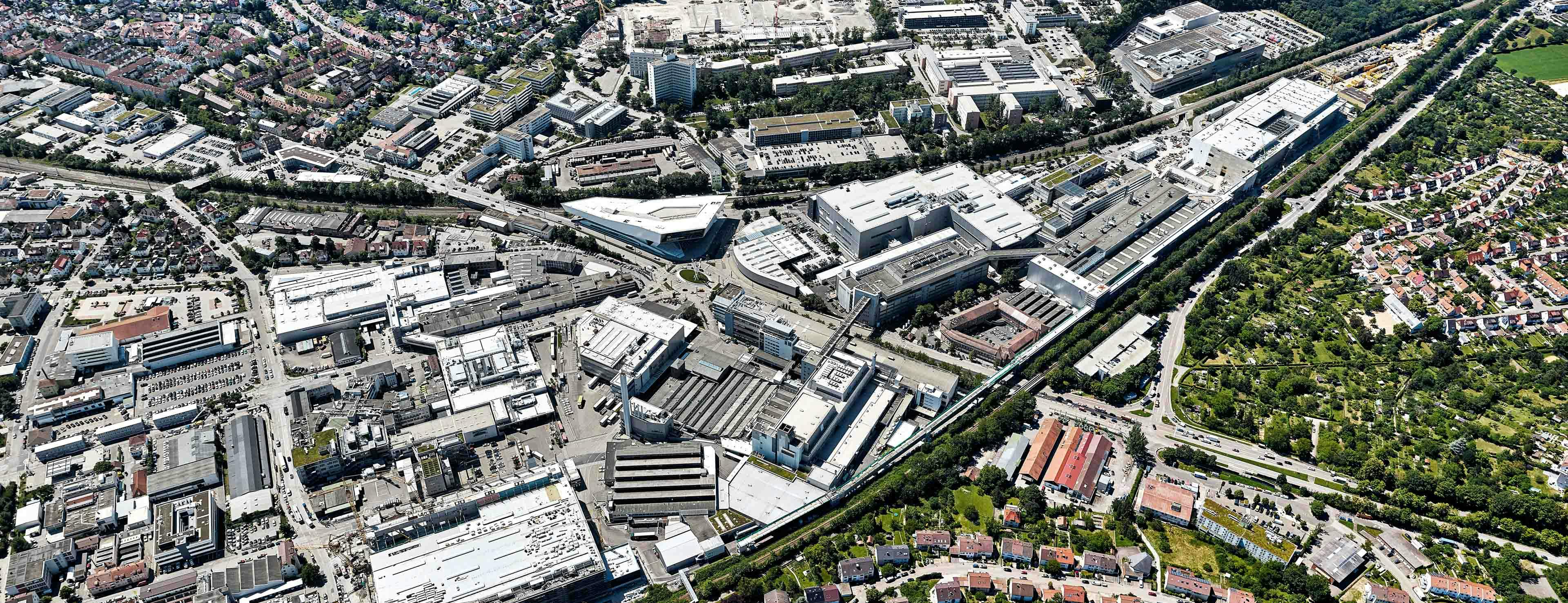 Luftaufnahme des Porschewerks