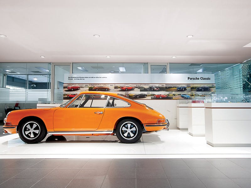 Classic Corner at the Porsche Centre