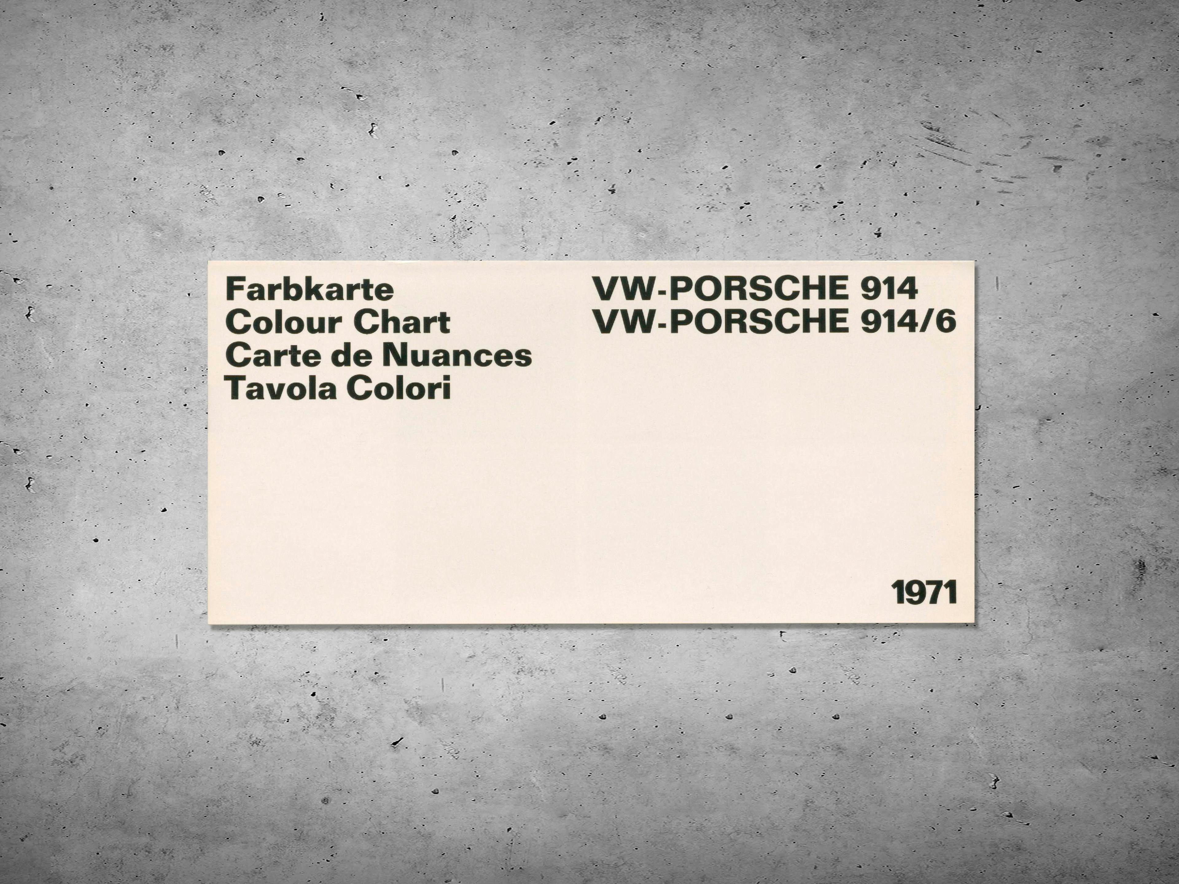 914 Colour information MY 1971