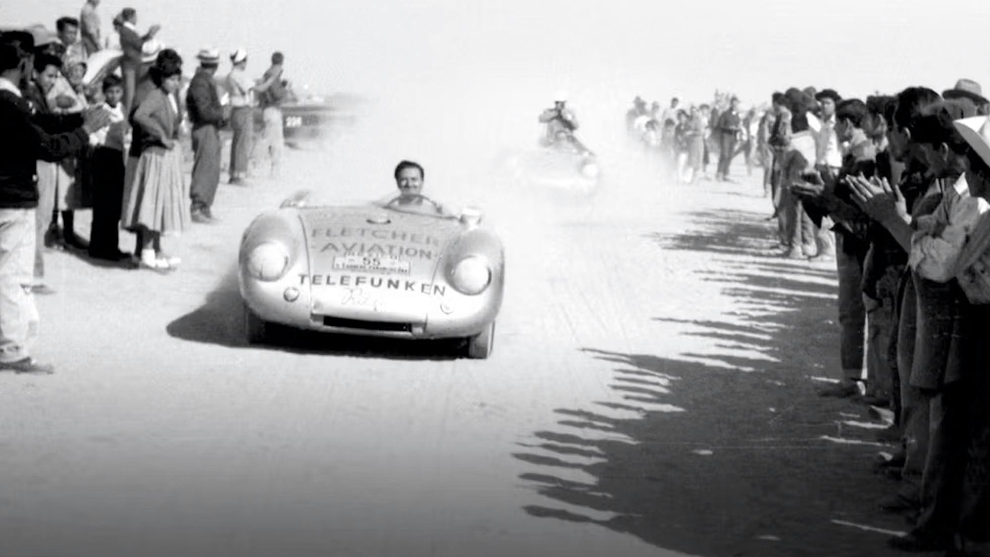 El 550 Spyder consiguió velocidades impensadas para la época y el podio en la categoría Sport.