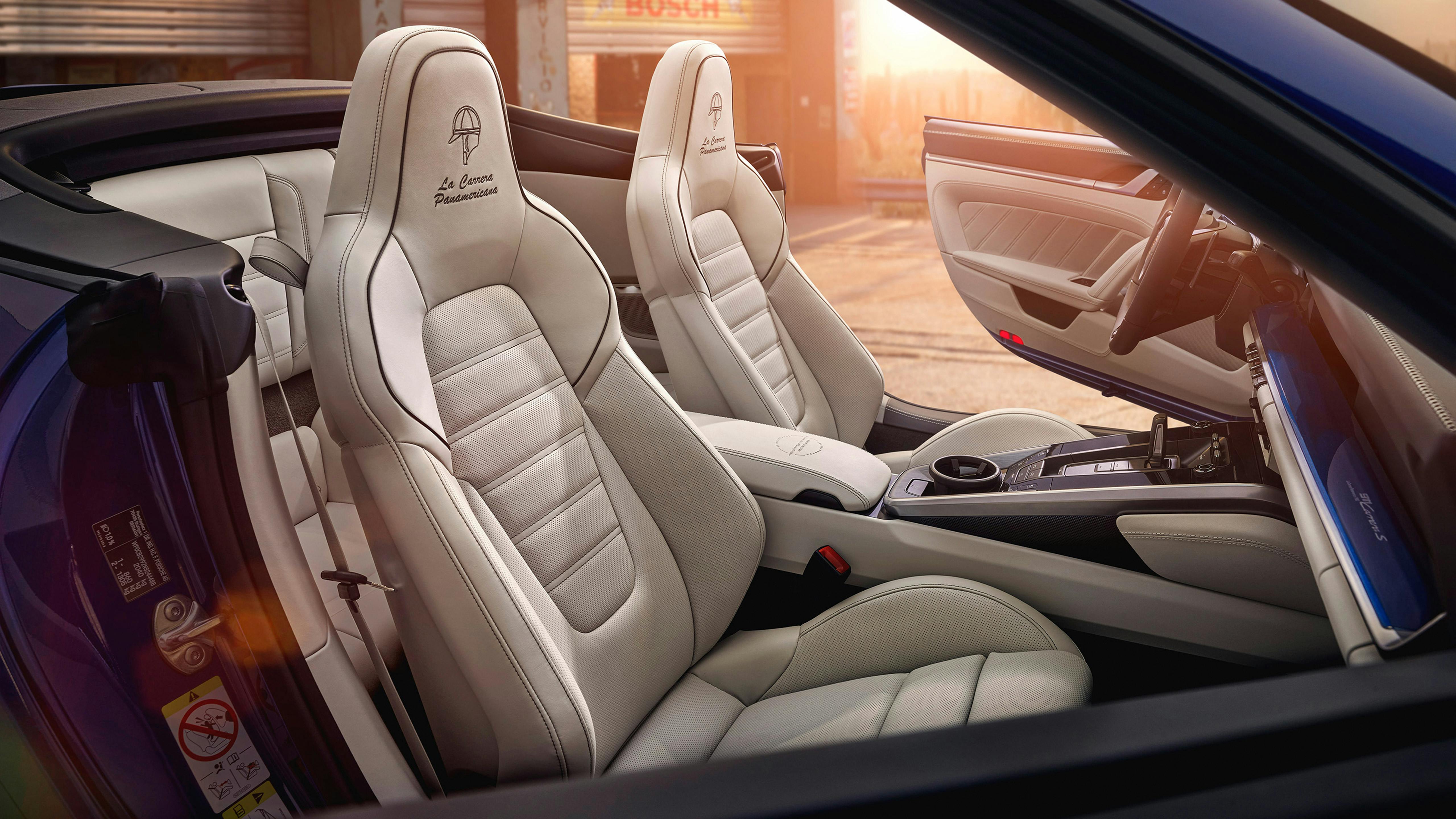Seats and interior of the special edition vehicle.
