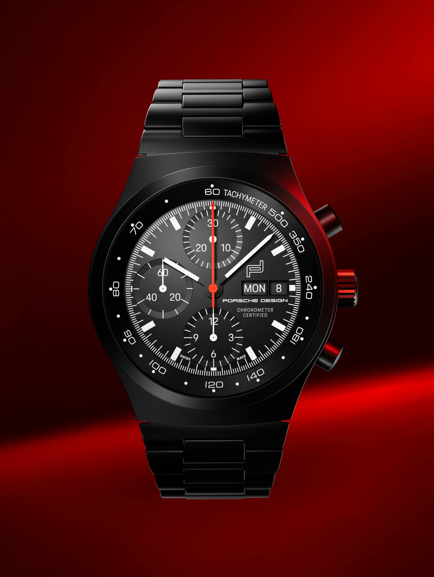 クロノグラフ 1 – オールブラック ナンバード エディション | ポルシェ  