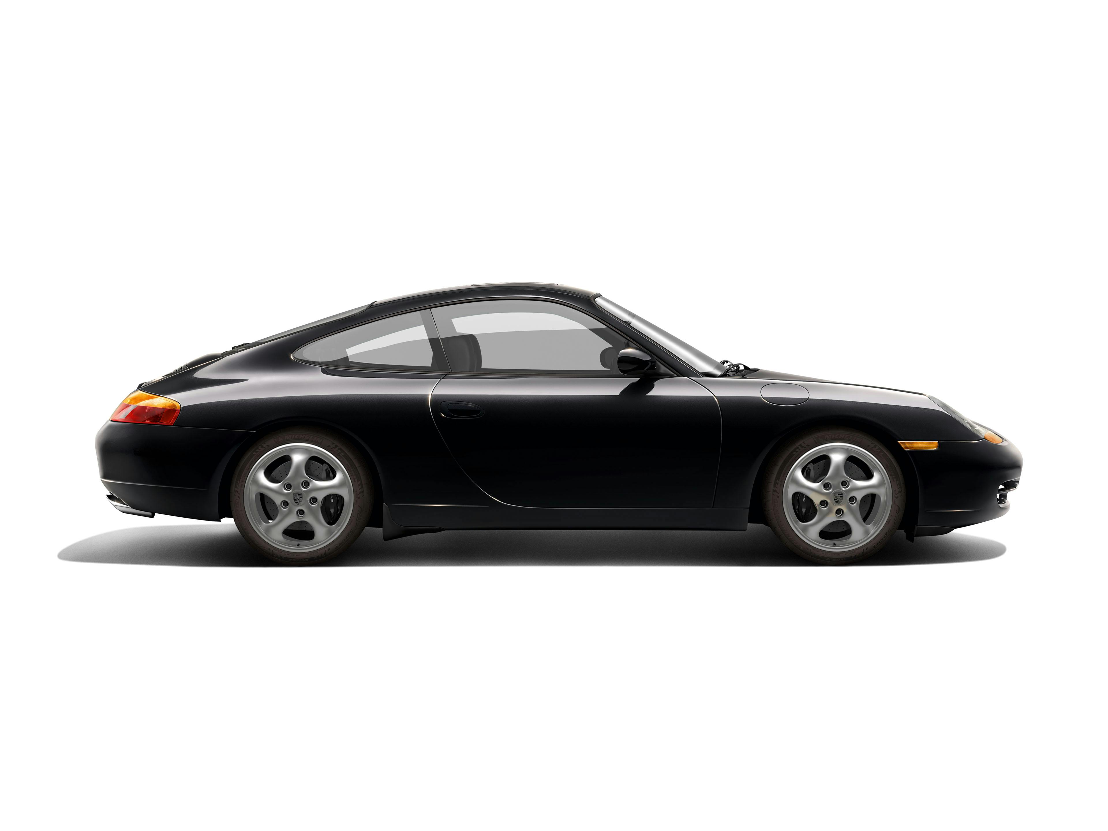 Porsche 911 (Typ 996), schwarz.