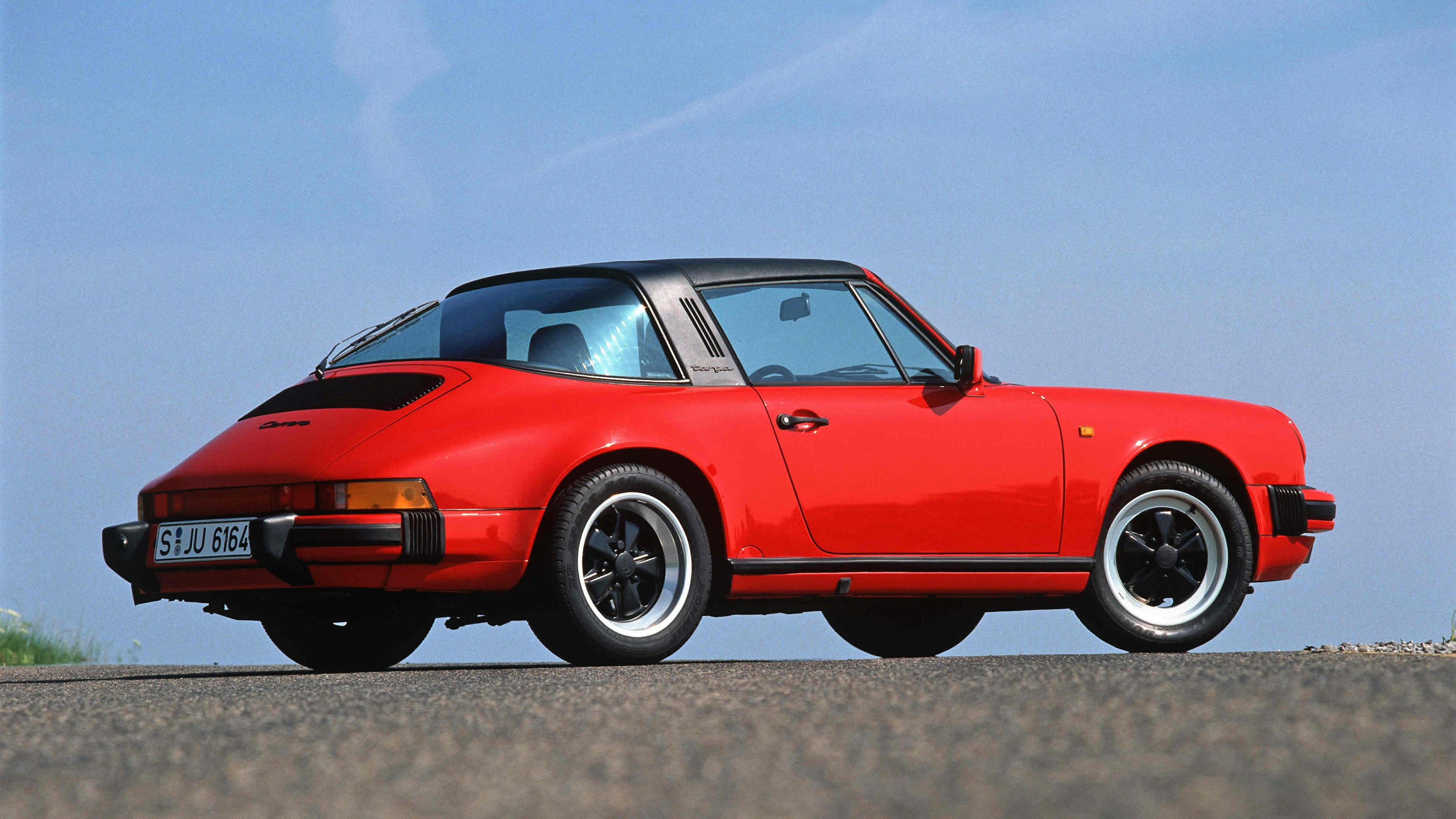 Red Porsche 911 Carrera 3.2 Cabriolet (1984–89)