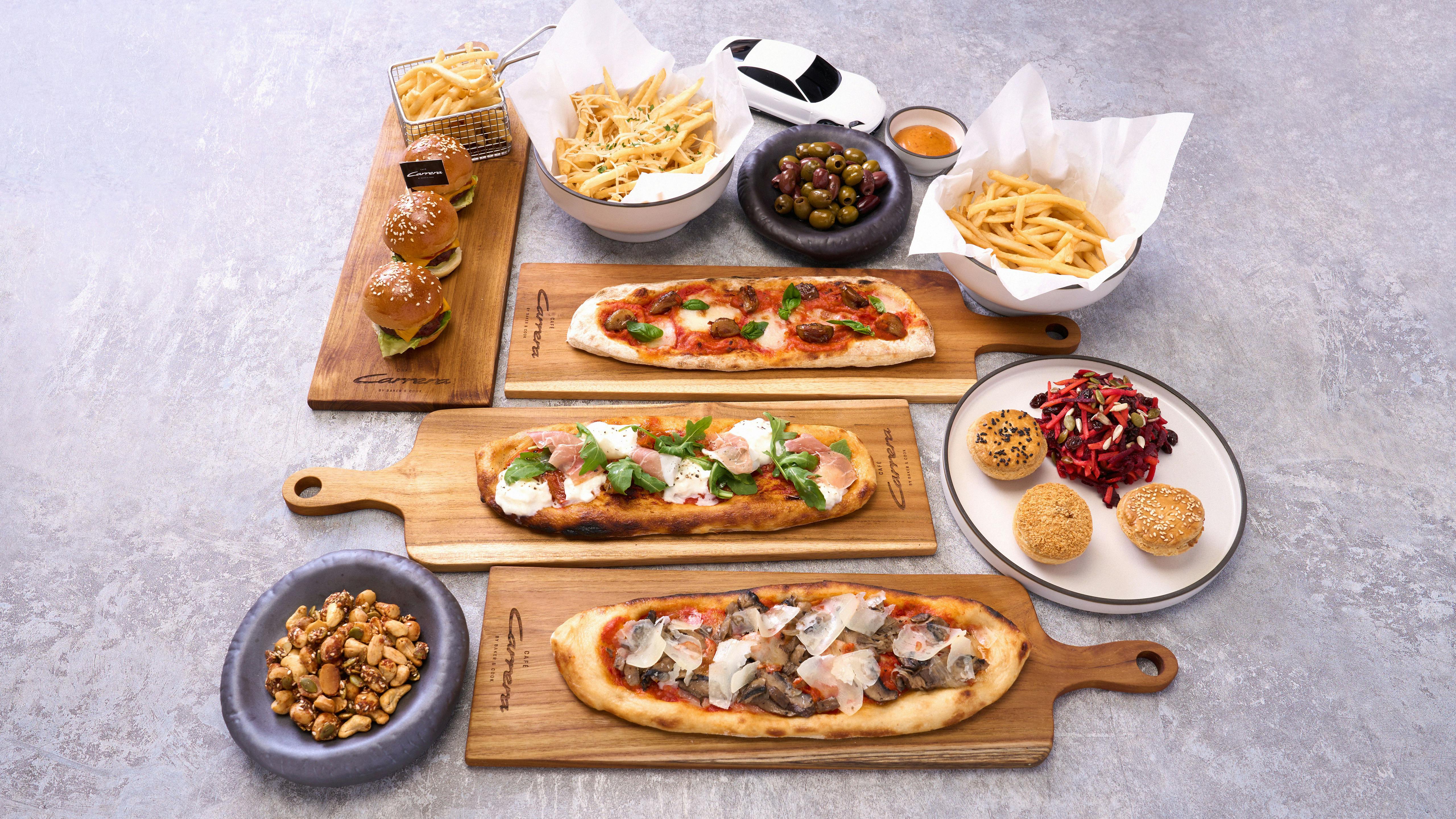 An overview of the foods served in Cafe Carrera