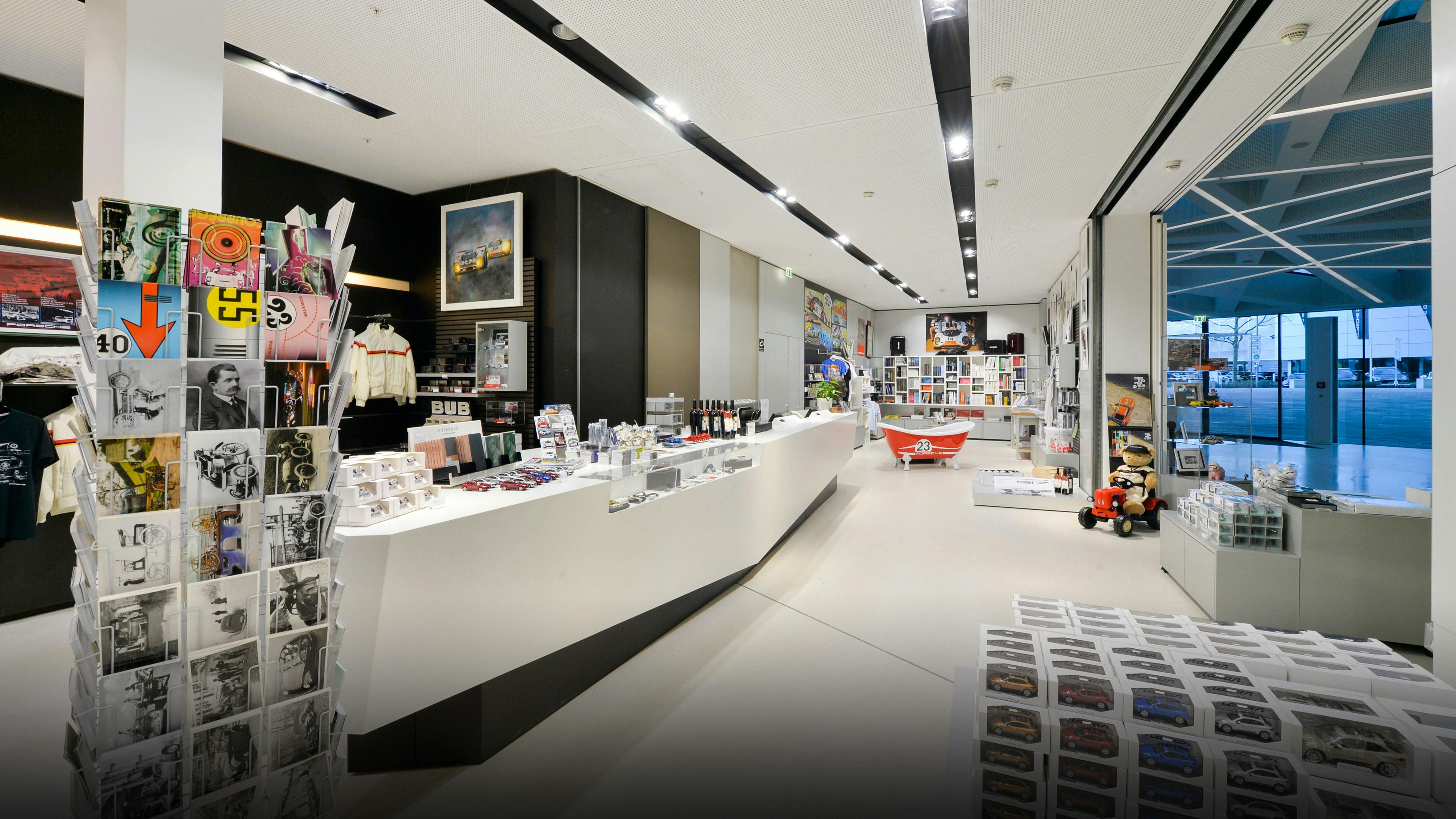 Innenansicht des Museumsshops