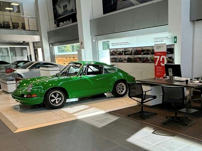 Foto del Classic Corner presso il Centro Porsche Milano Est