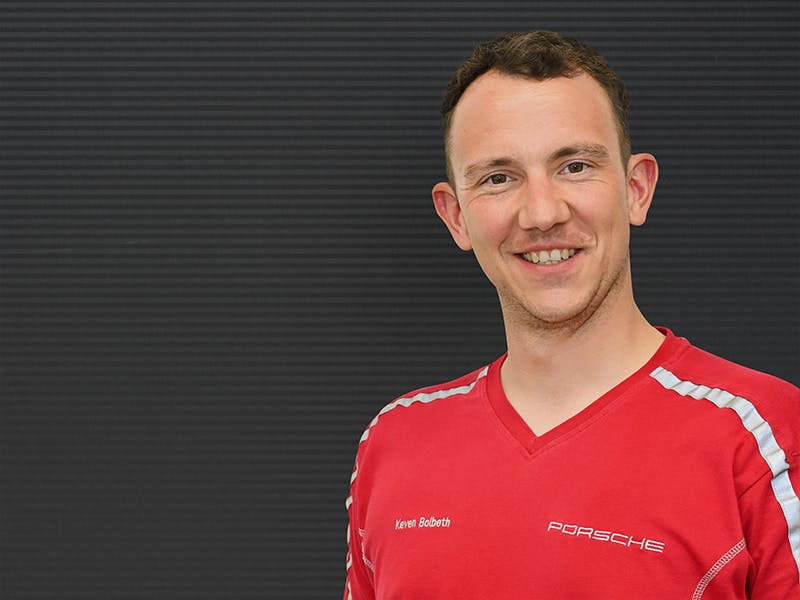 Portrait of the factory restoration employee Keven Bolbeth