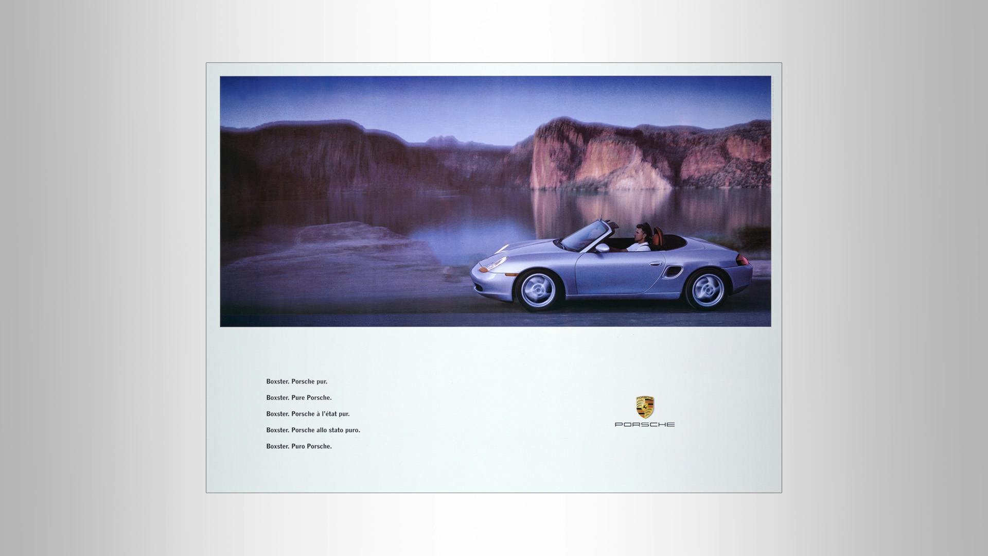 Advertising poster Boxster Porsche pure