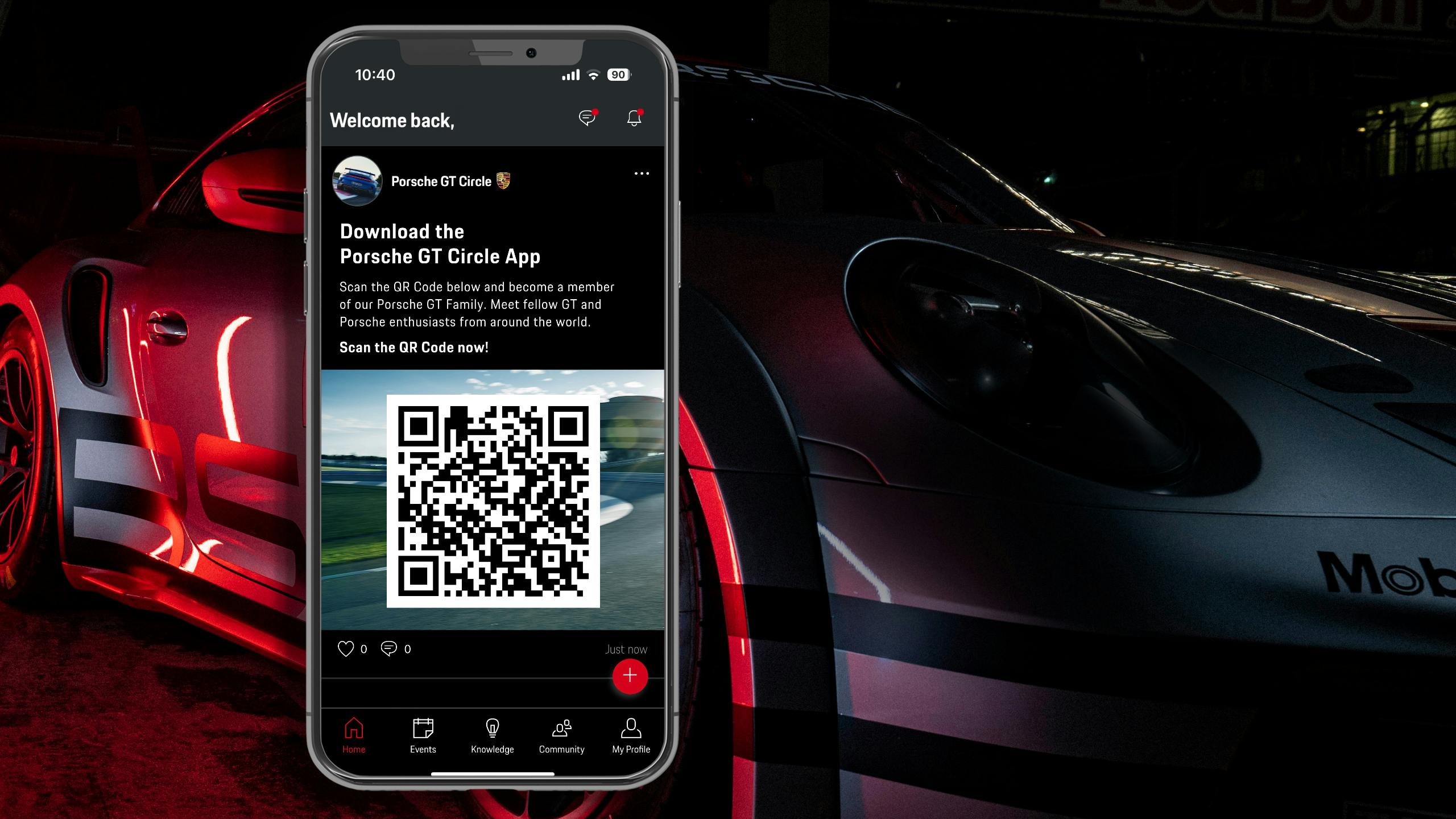 The Porsche GT Circle app