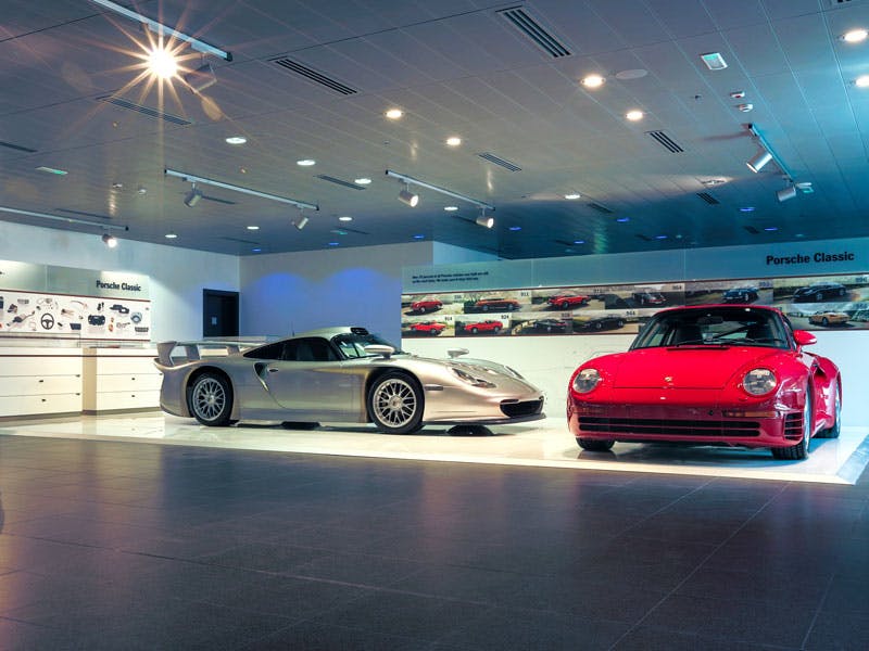 Classic Corner at the Porsche Centre