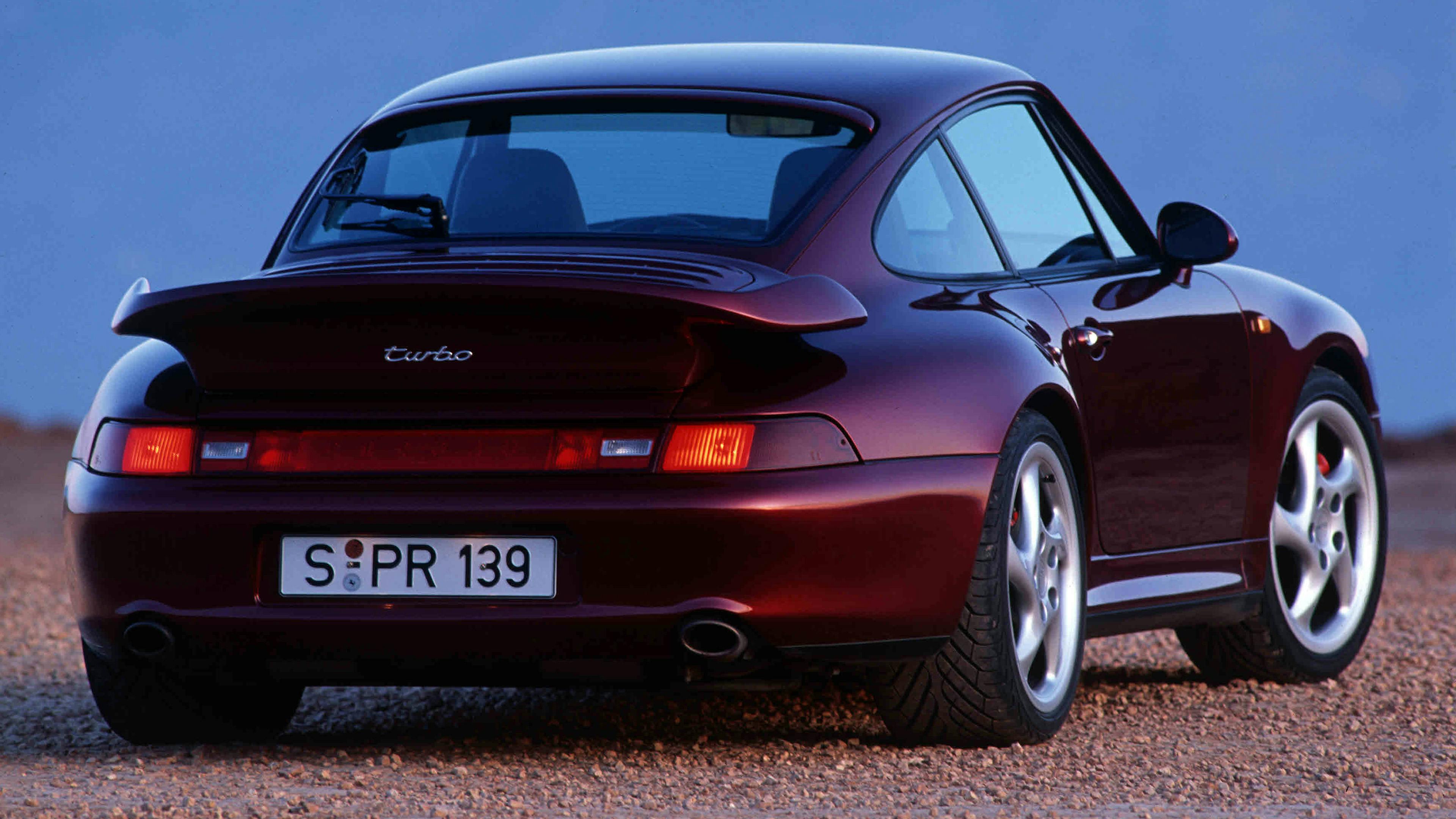Burgundy Porsche 911 Turbo (1995–98)